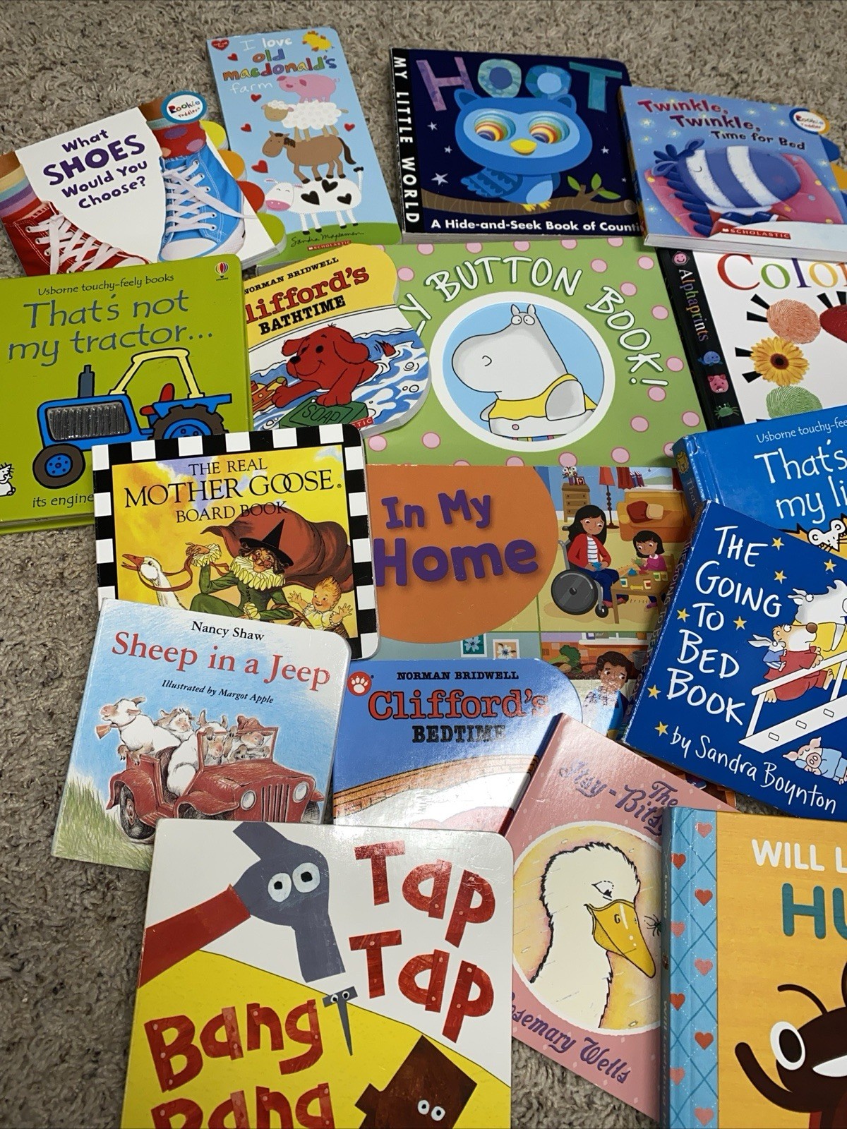 Lot of 5 Children BOARD Hardcover BABY TODDLER DAYCARE Kids BOOKS *RANDOM MIX*