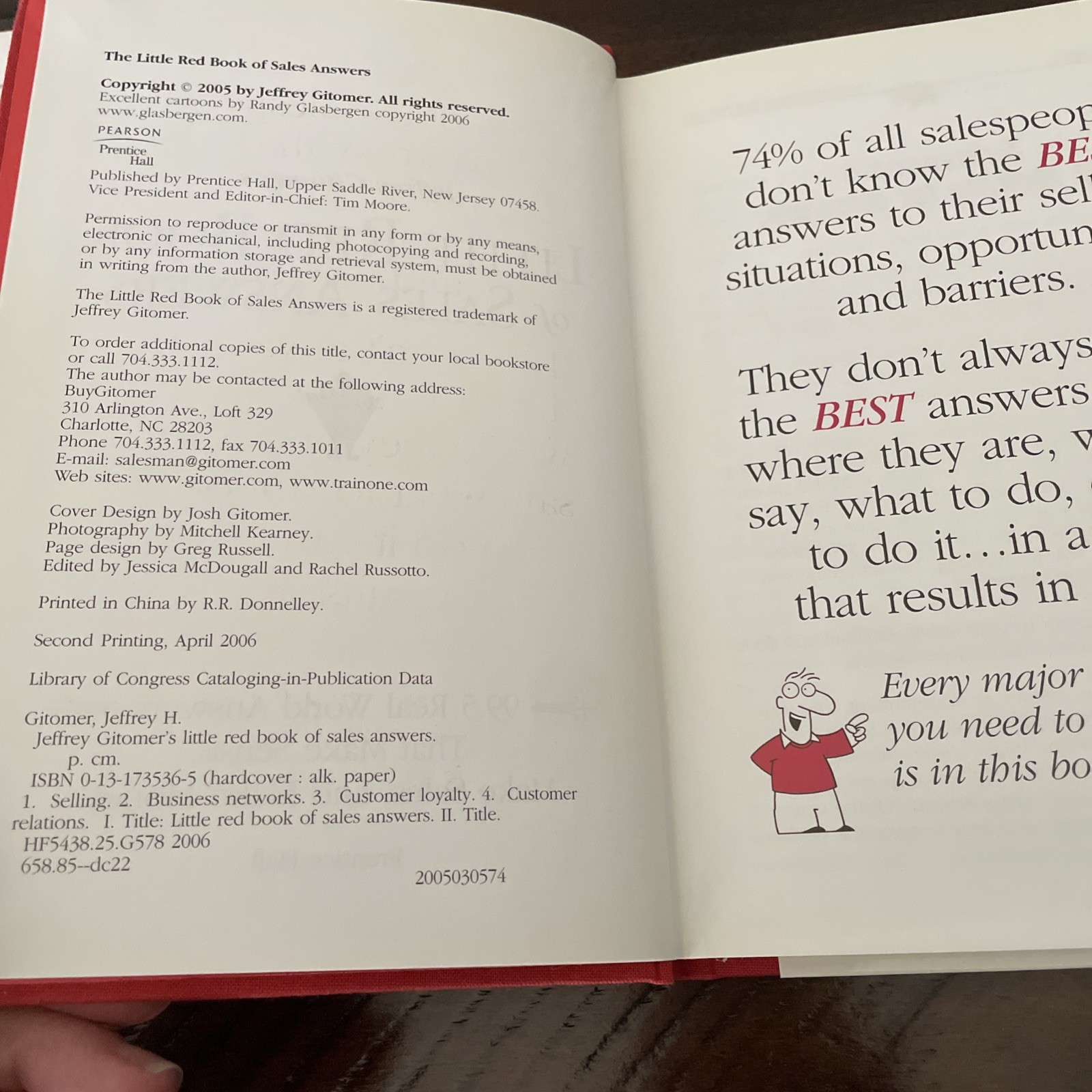 Jeffrey Gitomer’s Little Red Books of Selling & Of Sales Answers Lot Of 2 VG