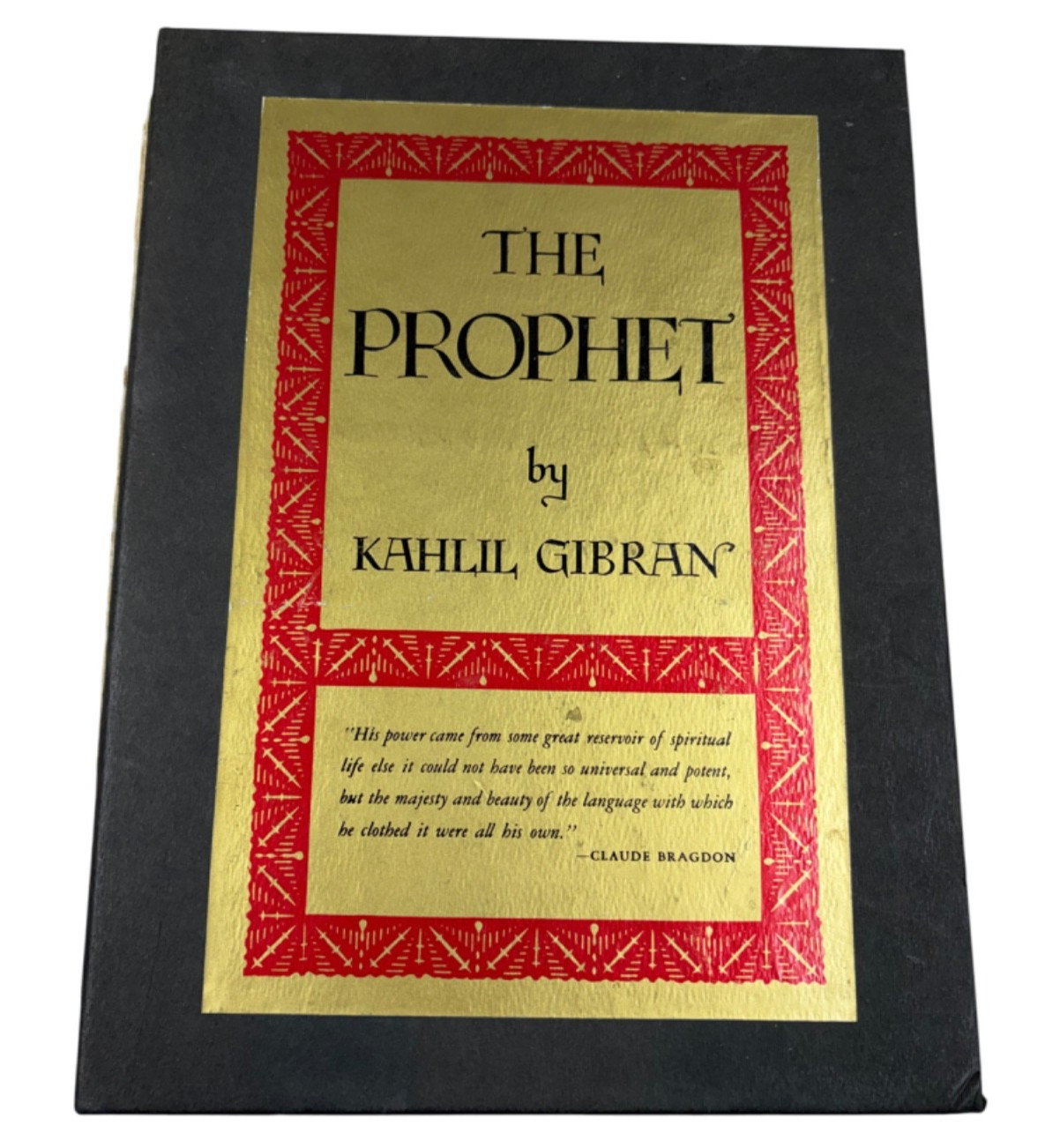 The Prophet Kahlil Gibran 1971 Borzoi Knopf Hardcover Slipcase Illustrated VG