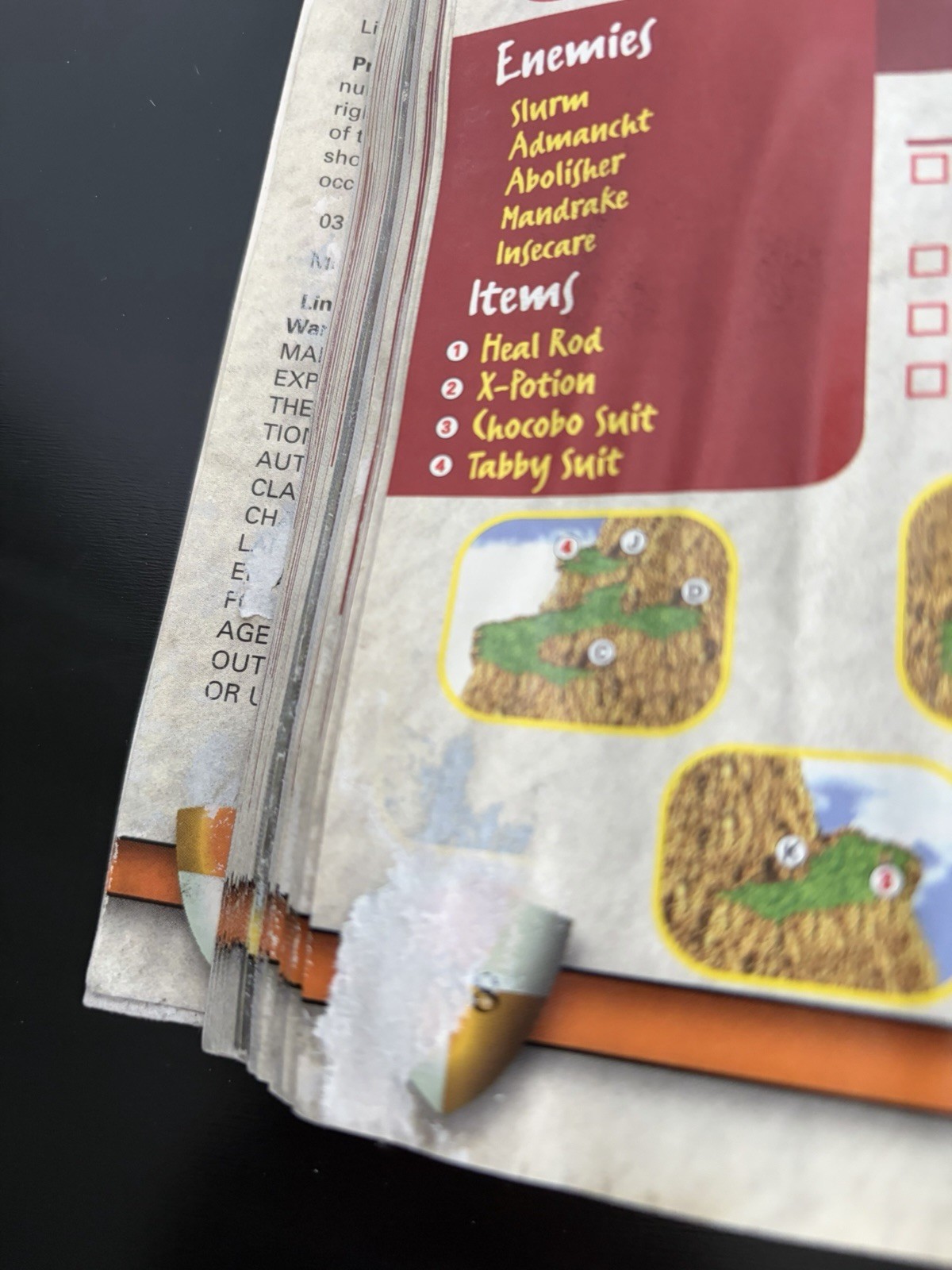 Final Fantasy Anthology Walkthrough Brady Games Strategy Guide Water Damage