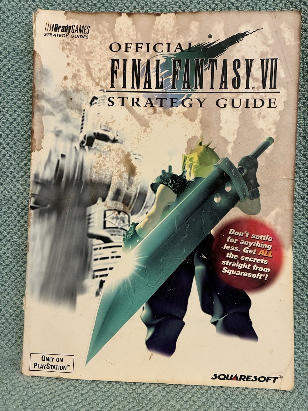 Final Fantasy VII 7 Official Strategy Guide PS1 Paper Back Read Description