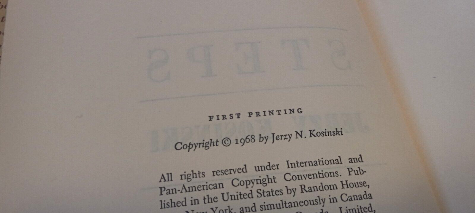 RARE SIGNED TYPESCRIPT AND NOVELS STEPS BEING THERE Jerzy Kosinski Devil Tree