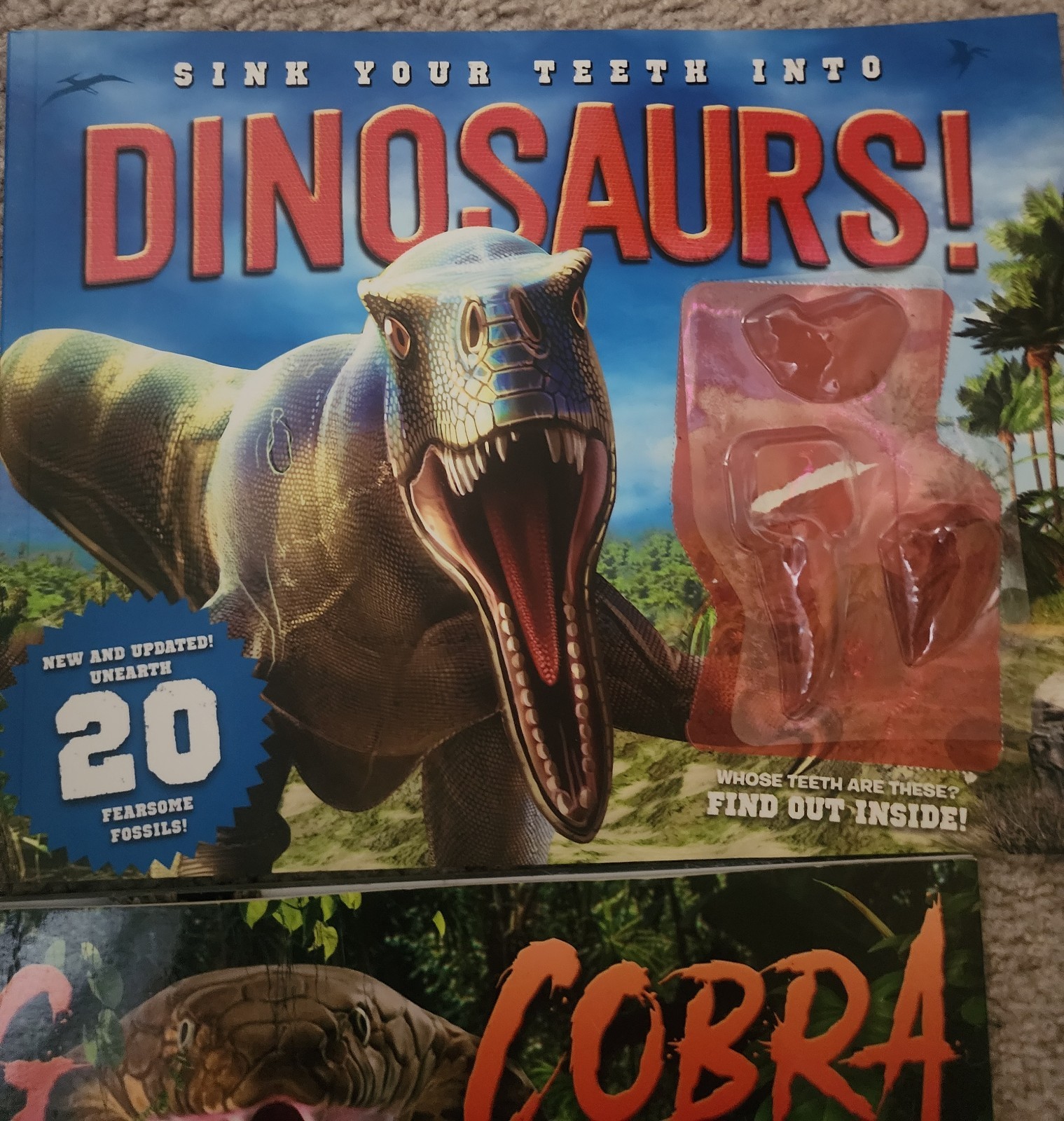 Dinosaur, King Cobra, Ocean And Gold 4 Books With No Toy Explore Educational