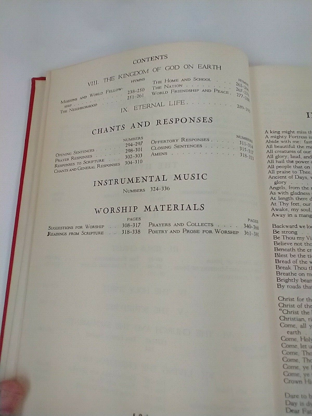 The Hymnal For Youth 1956 Westminster Press 19th Printing Vintage Hymn Book
