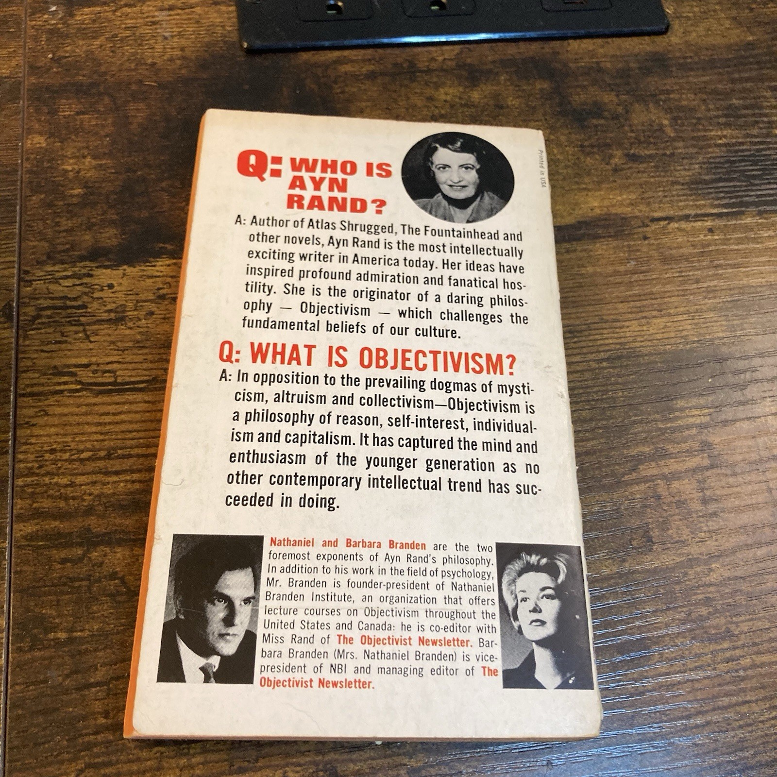 Ayn Rand Lot Paperback Books 60s 70s Romantic Manifesto Objectivist Unknown Idea
