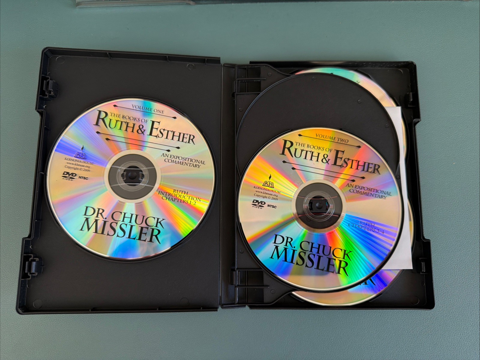 Ruth and Esther Commentary by Chuck Missler (2009, Dvd) 5 DVD Set + Bonus Disc