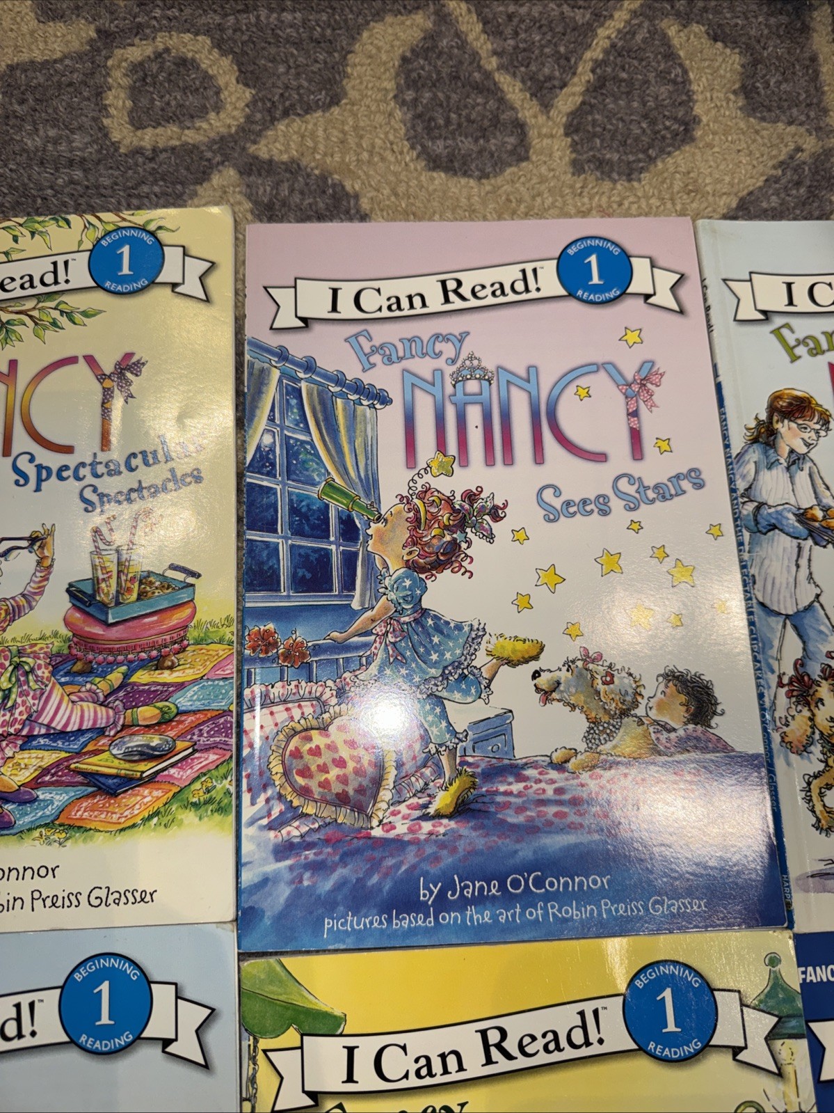Vintage Fancy Nancy I Can Read Lot 5 Books + JoJo Magic 6pk Level 1