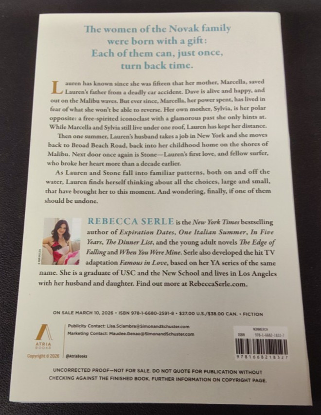 Once and Again by Rebecca Serle ARC 3/10/26 Paperback