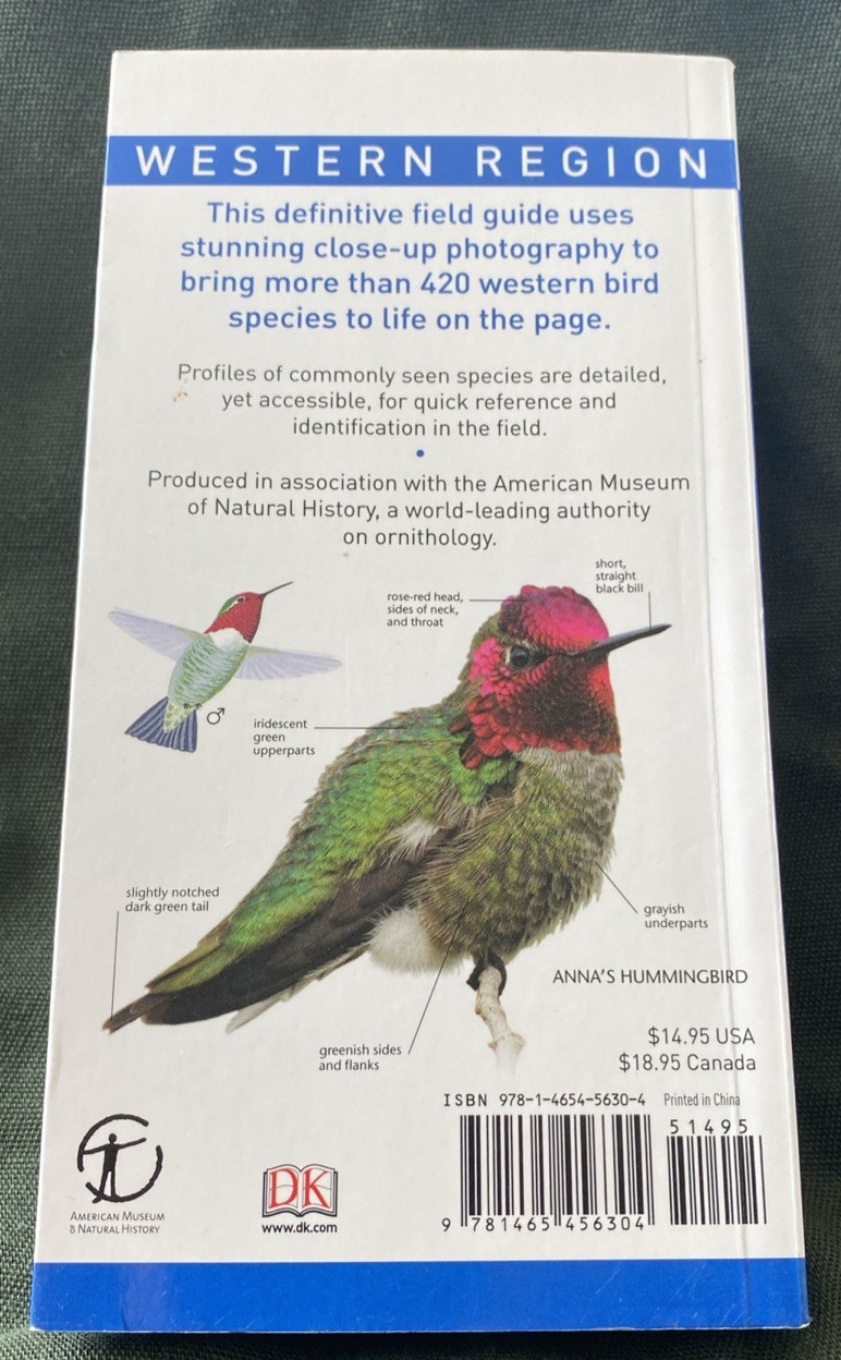 AMNH Pocket “Birds Of North America “ “Western Region “, 2017