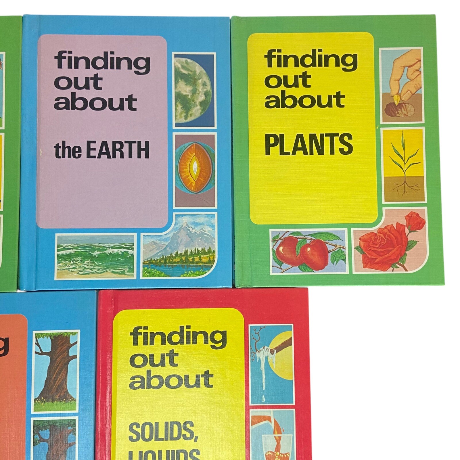 (SET OF 5) VTG 1974 “Finding Out About” By Francis Alder Educational Hardcover