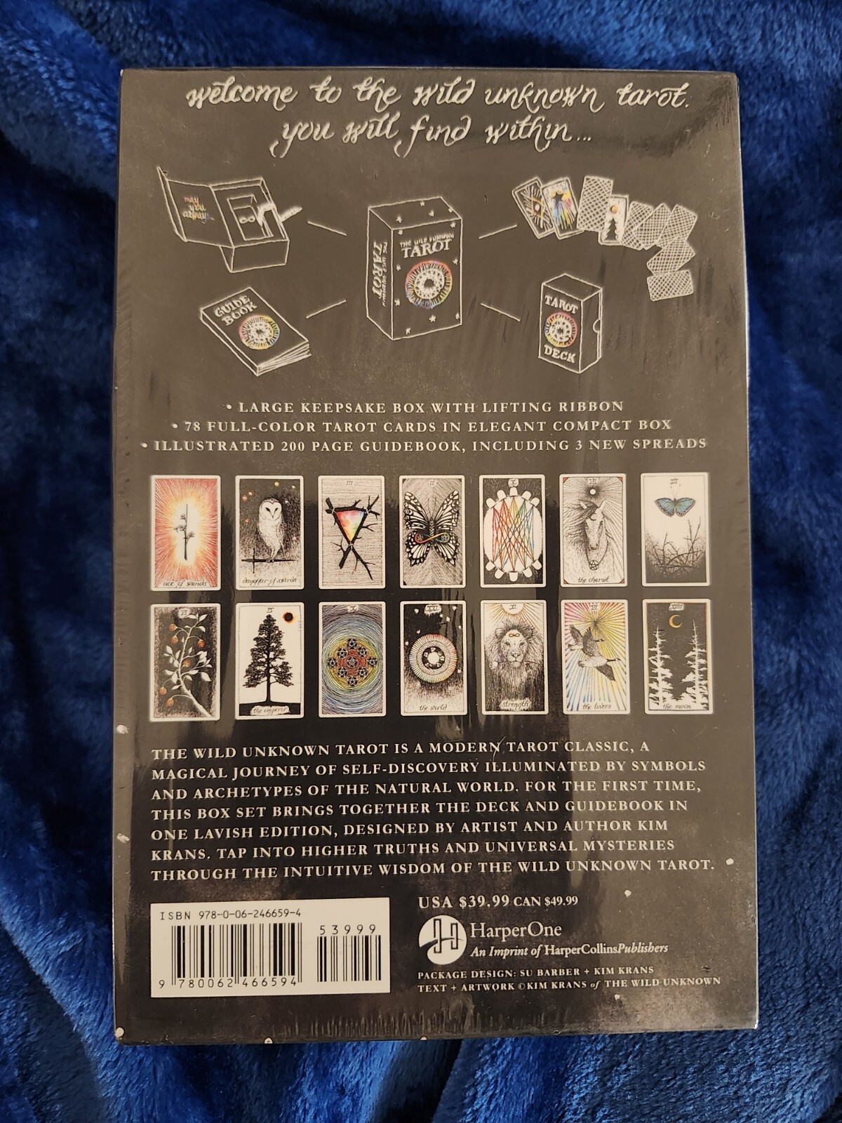 The Wild Unknown Tarot Deck & Guidebook Box Set By Kim Krans New Sealed