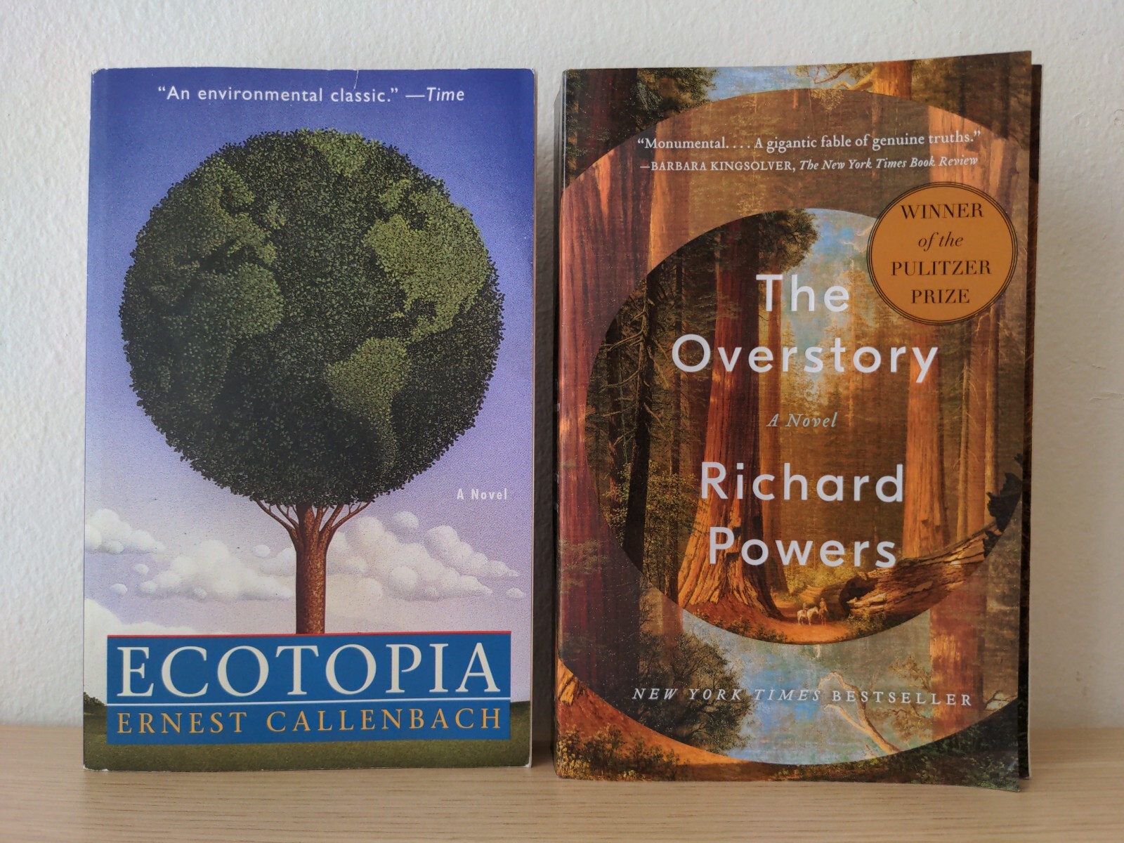 Eco Fiction Modern Classic Lot – Overstory Richard Powers + Ecotopia Callenbach