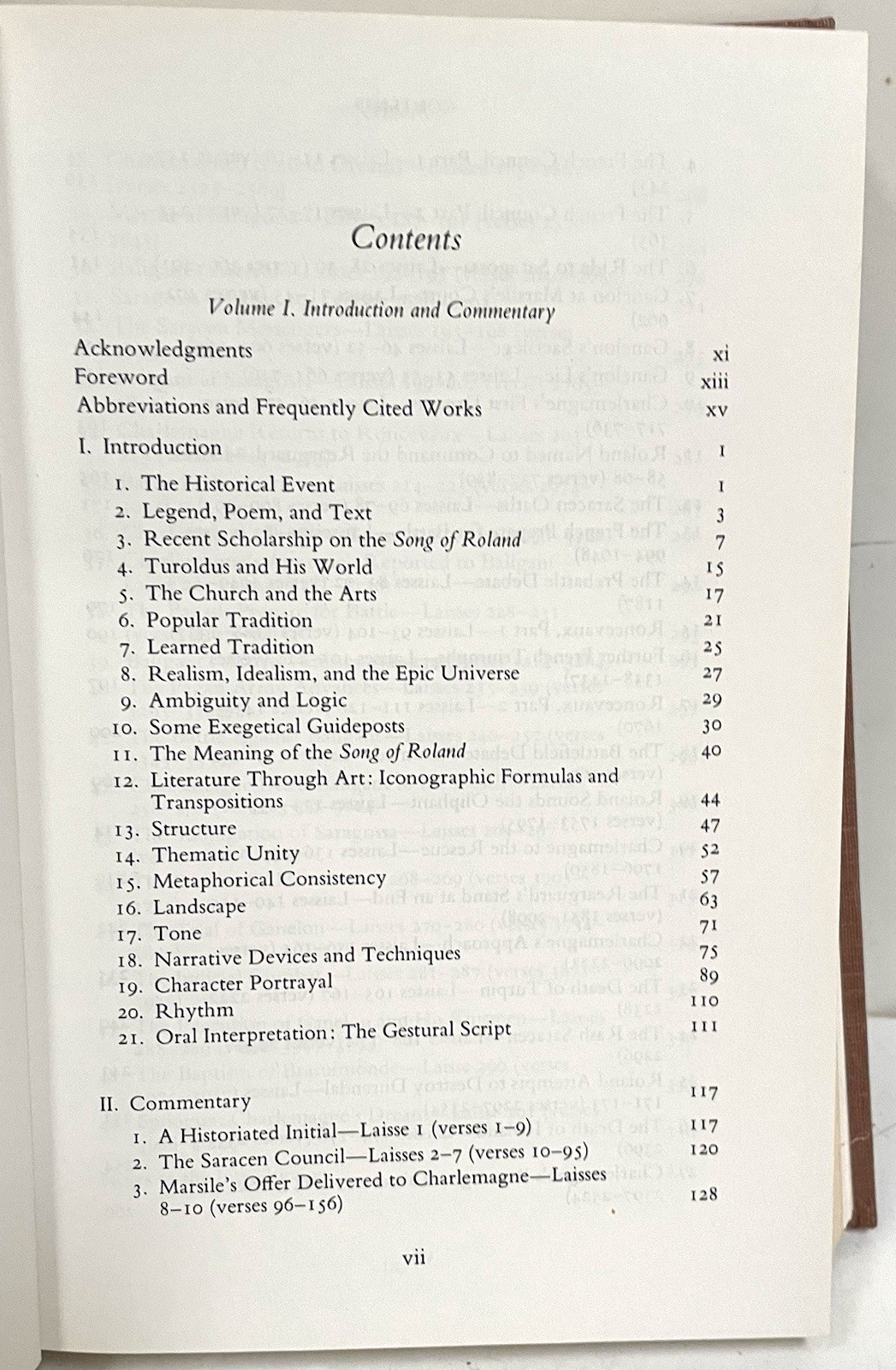 The Song of Roland Vol. 1 Introduction and Commentary by Gerard J. Brault