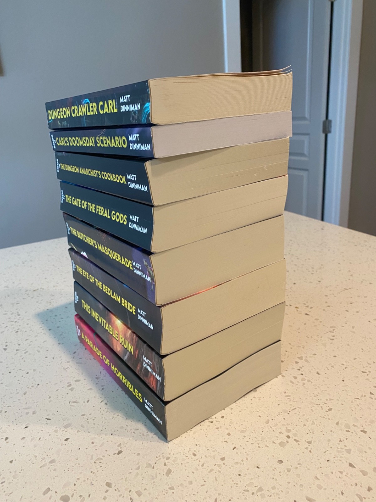 Dungeon Crawler Carl Set Books 1-8 Out of Print Paperback