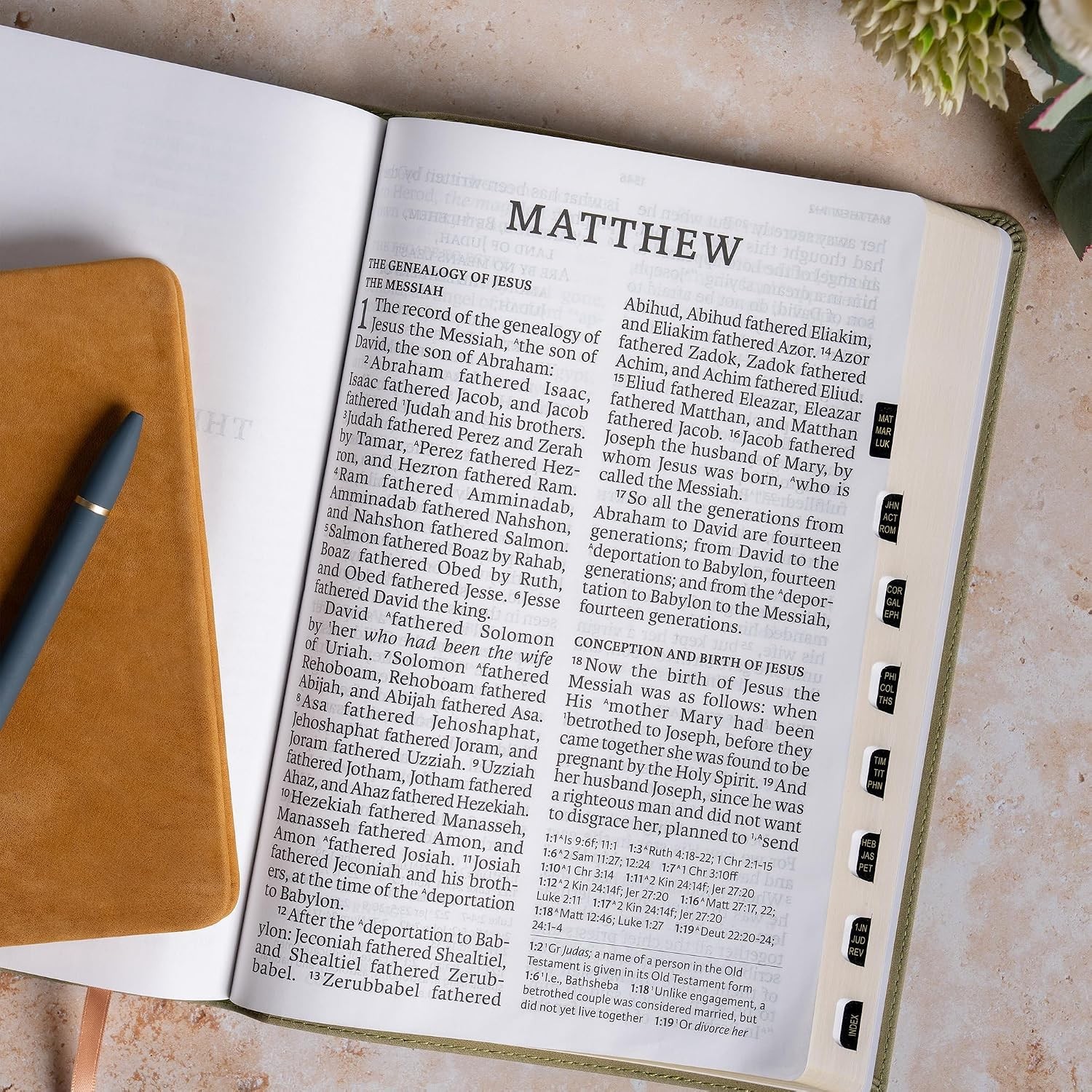 Easy-to-Read NASB Super Giant Print Reference Bible – Durable & Indexed Edition