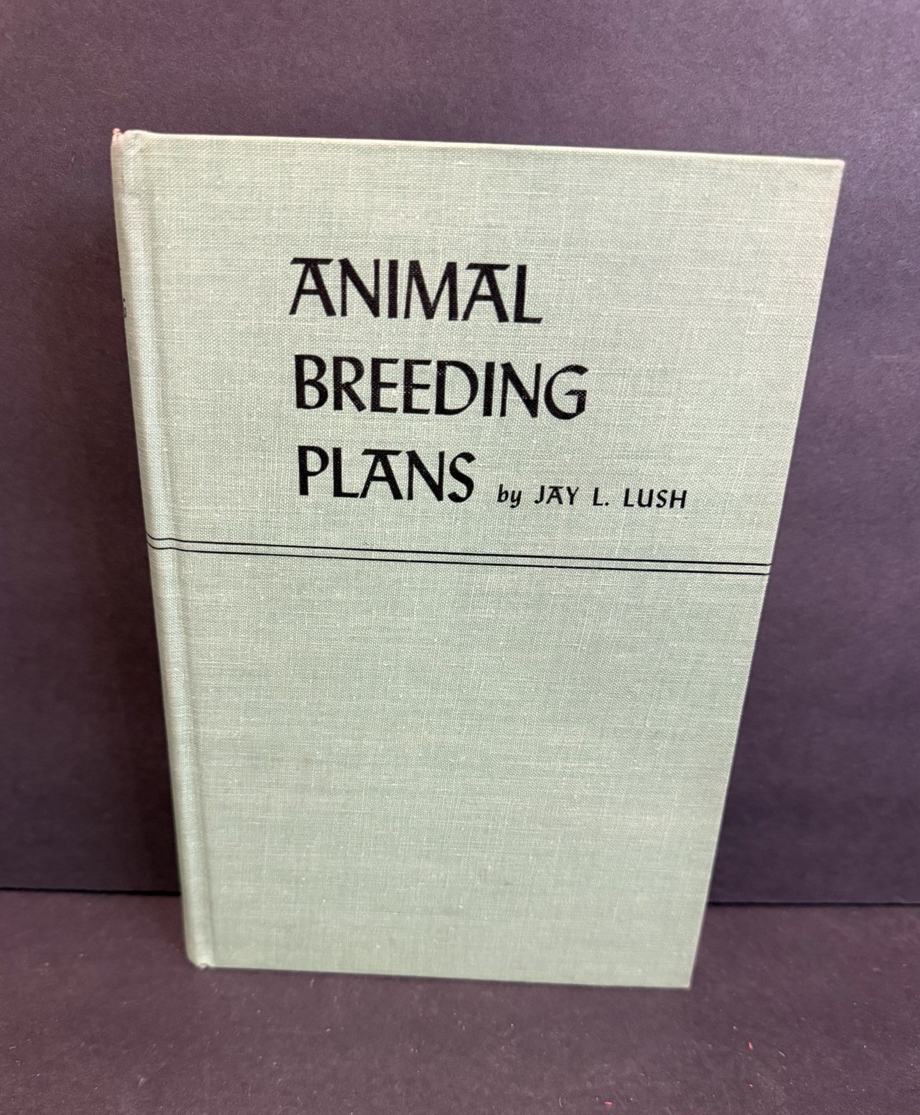 Animal Breeding Plans Jay L. Lush Third Edition Hardcover Iowa State Press