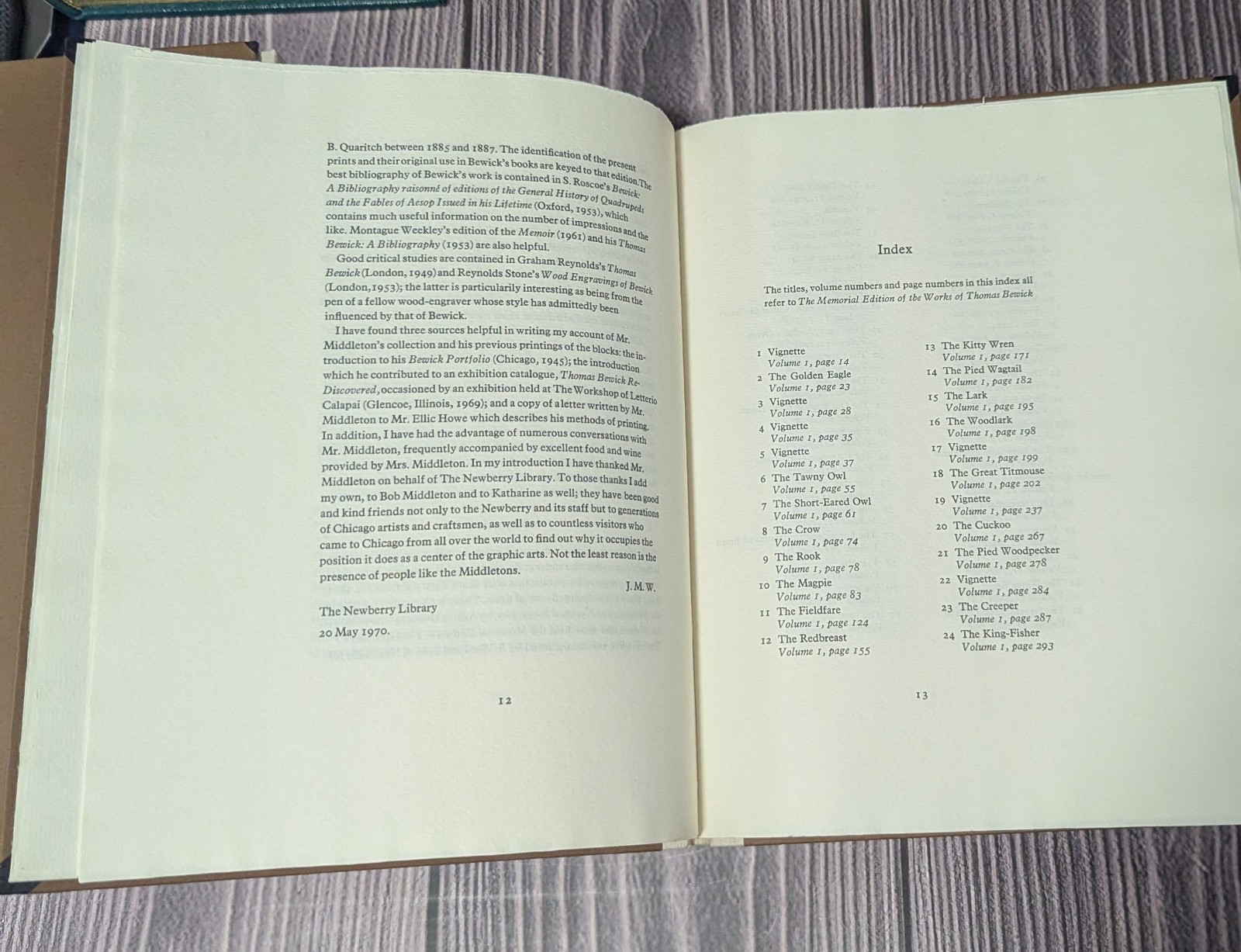 Portfolio of 100 Thomas Bewick Wood Engravings – 1970 Newberry Cherryburn Press