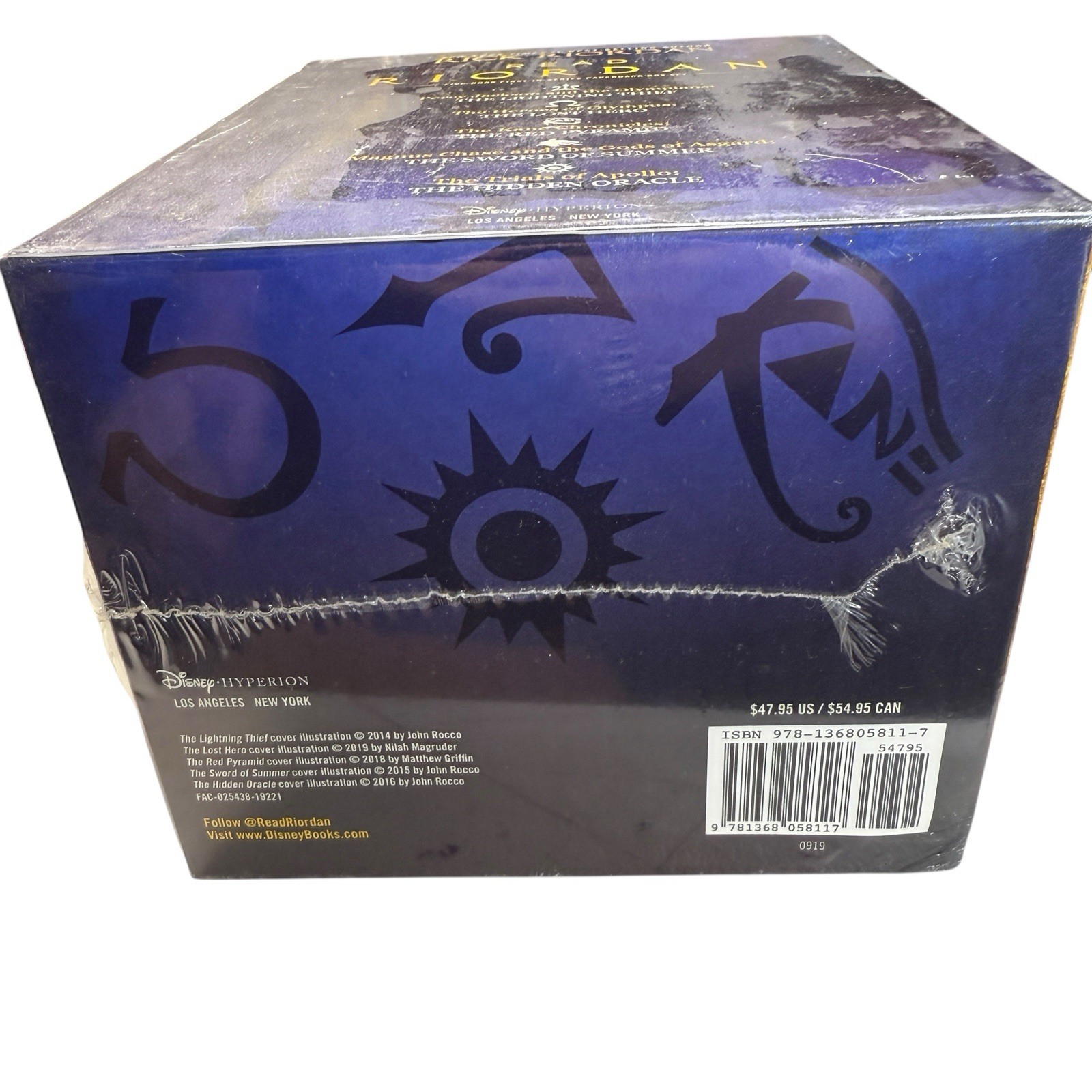 Read Riordan Rick Riordan Paperback Novel 5 Book Box Set Collection New Sealed