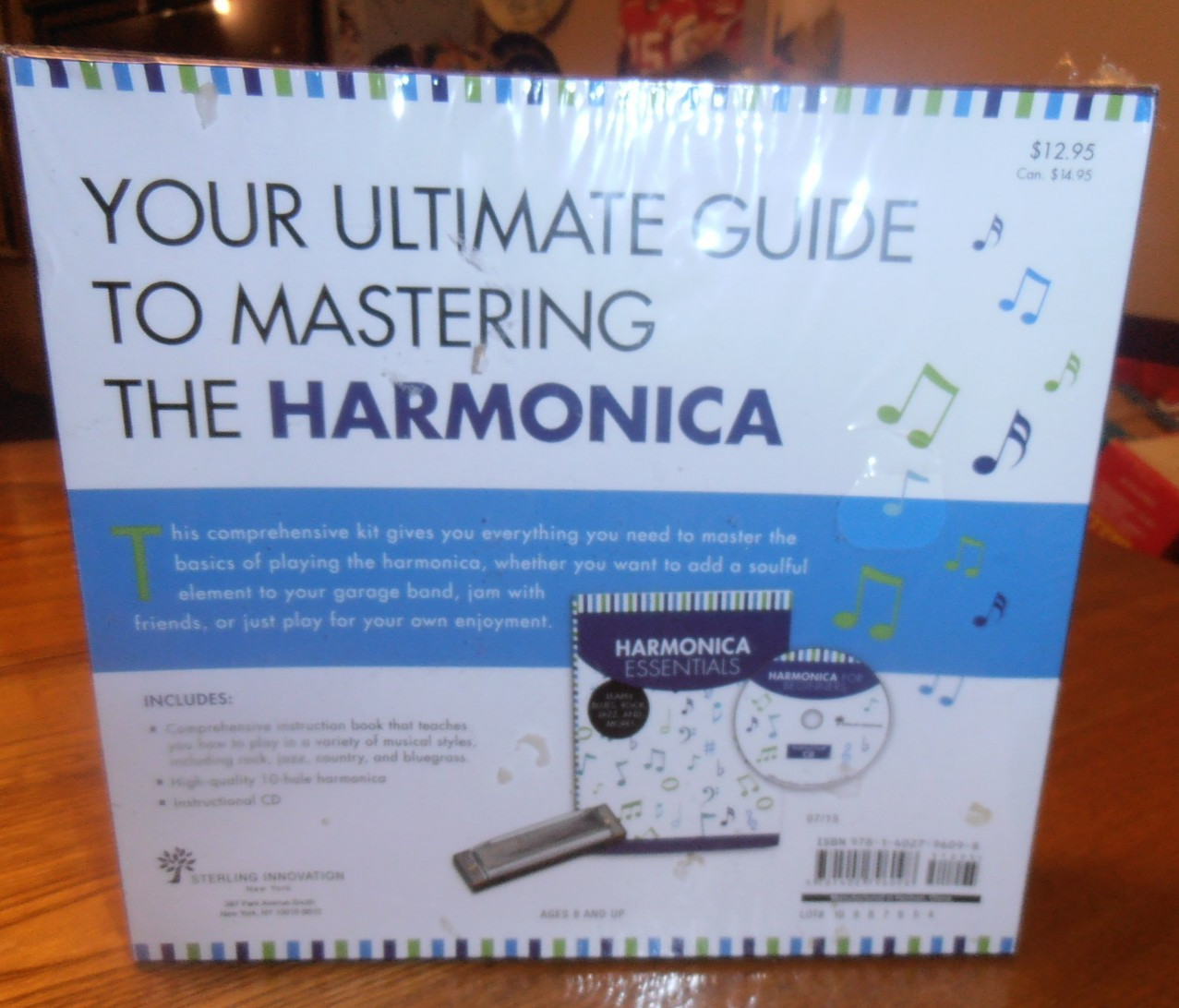 NIB- HARMONICA FOR BEGINNERS LEARN BLUES,ROCK,JAZZ AND MUCH MUCH MORE.