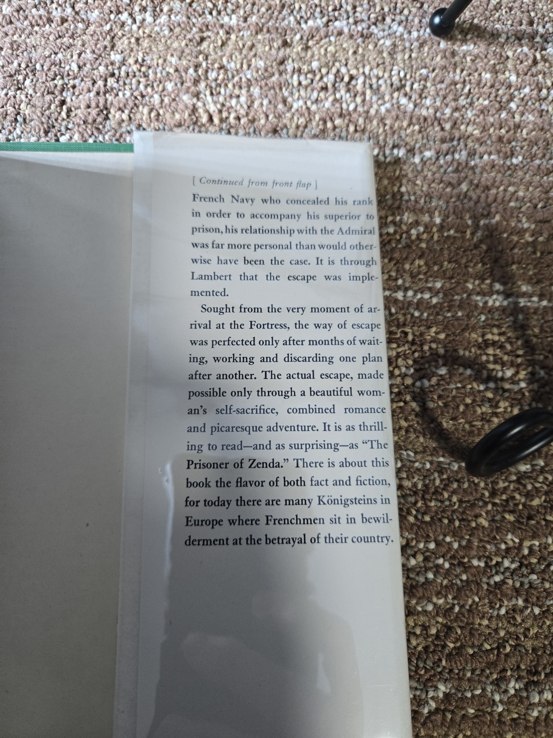 Escape From Konigstein Anonymous Hardcover Book WWII POW Escape Story Rare