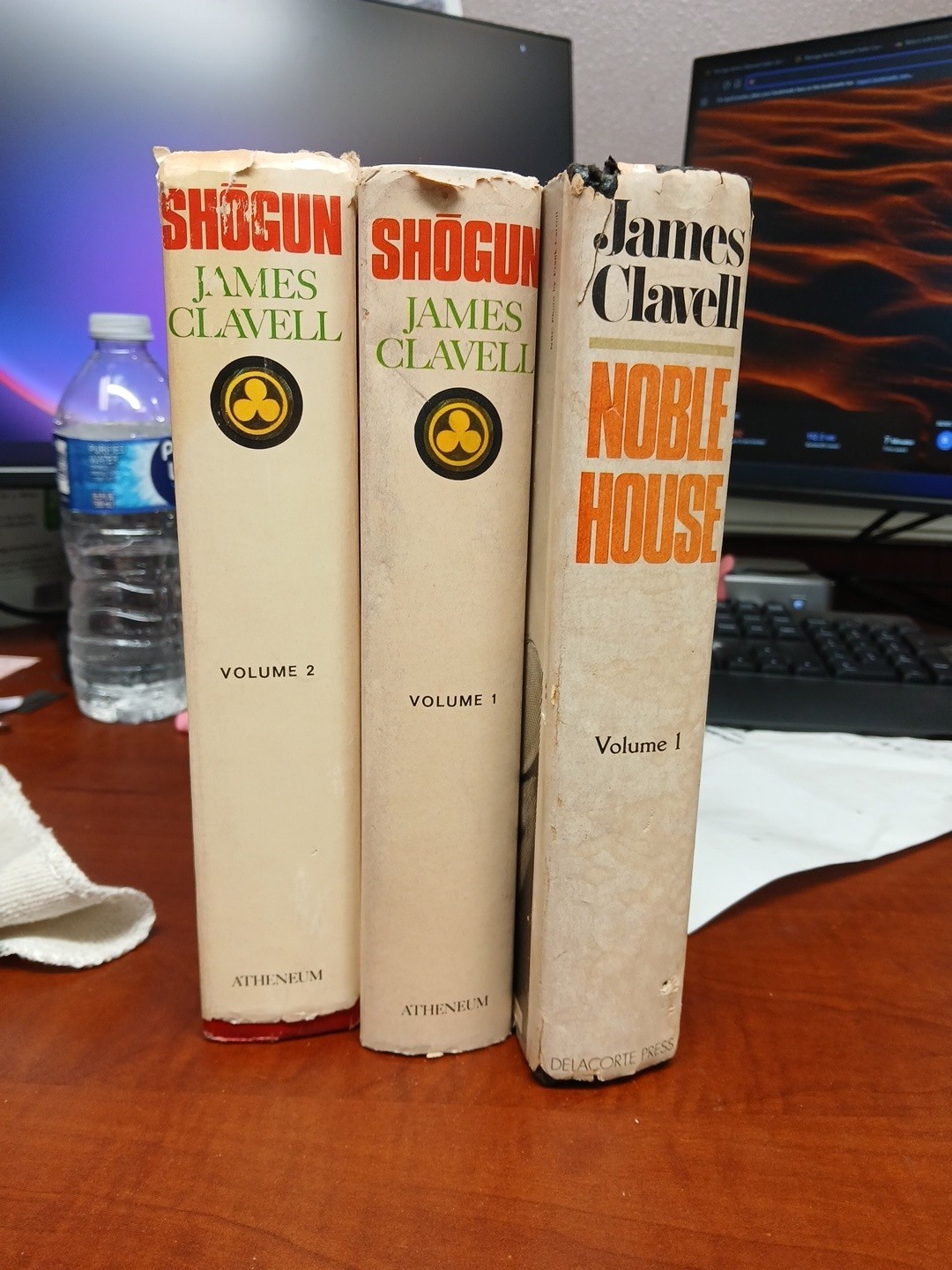 Shogun Volume 1 and 2 by James Clavell 1975 BCE HC Plus Vol 1 Noble House