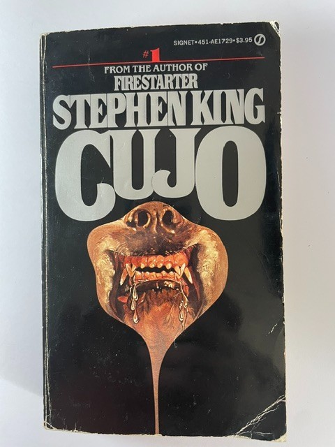 Vintage 1982 Stephen King Cujo PB 1st Signet Printing Horror Novel VG