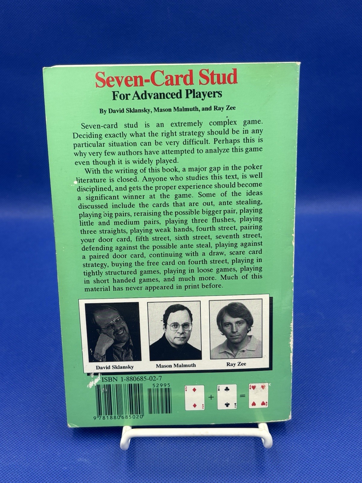 Vintage Rare 7 Card Stud Poker Casino Gambling Paperbacks, 5 Book Lot