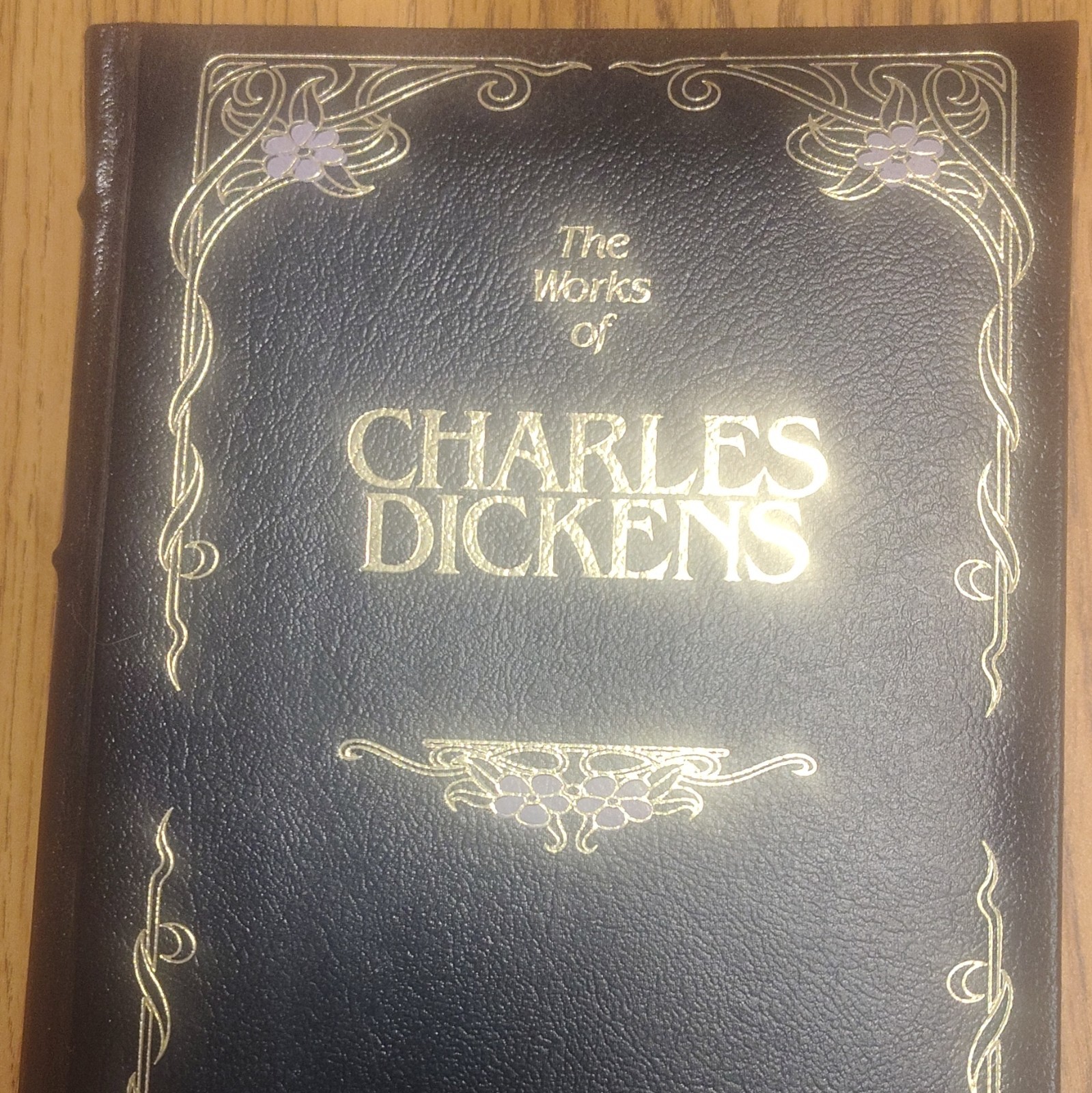 The Works of Charles Dickens Leather Bound Hardcover: