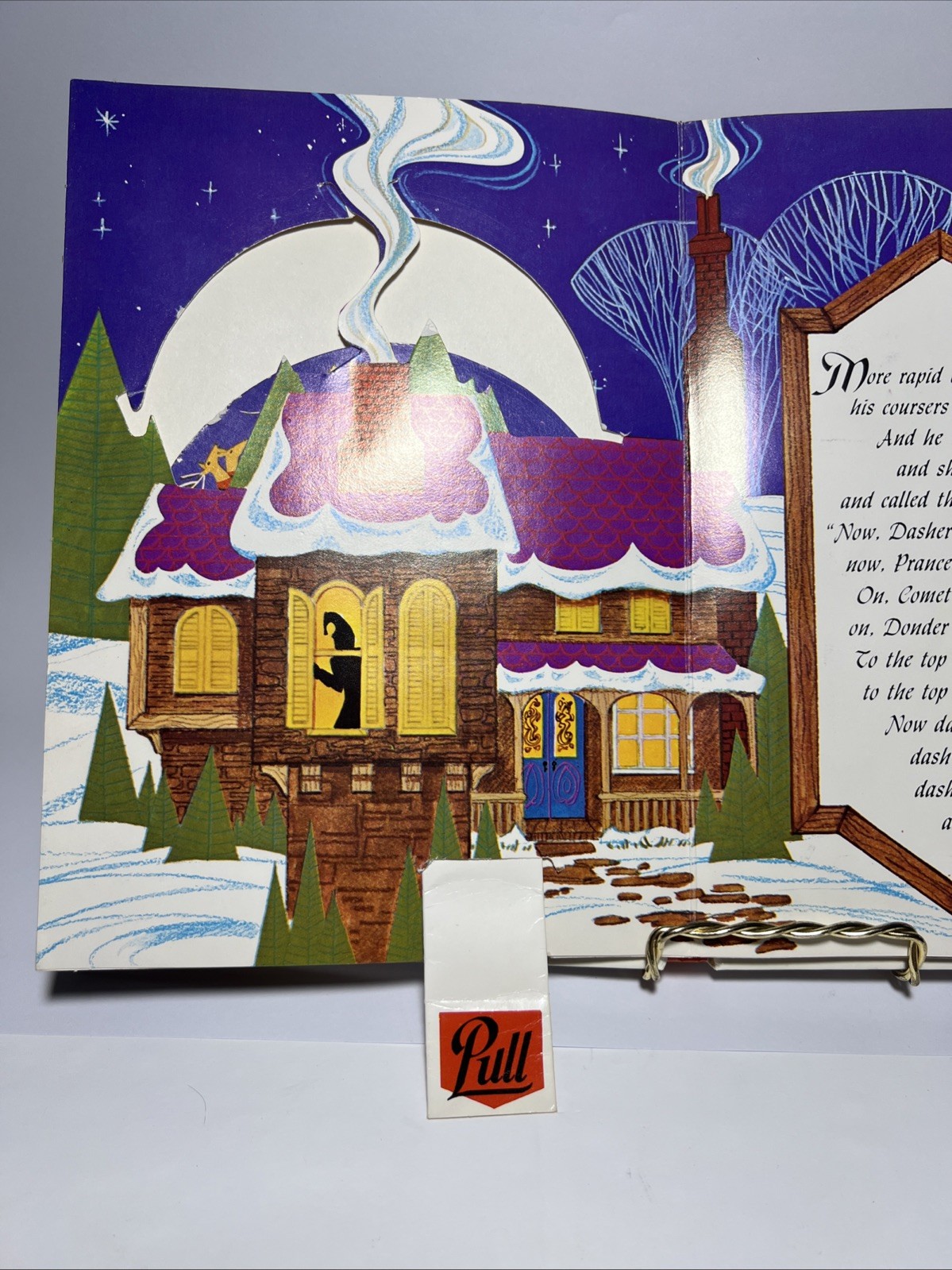 Pop Up The Night Before Christmas By Paul Taylor & Marvin Brehm Some Minor Rips