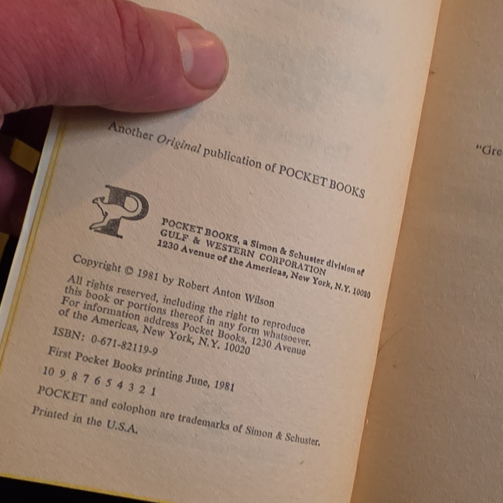 Robert Anton Wilson Lot: Illuminatus! Parts 2 & 3 + Schrödinger’s Cat II & III