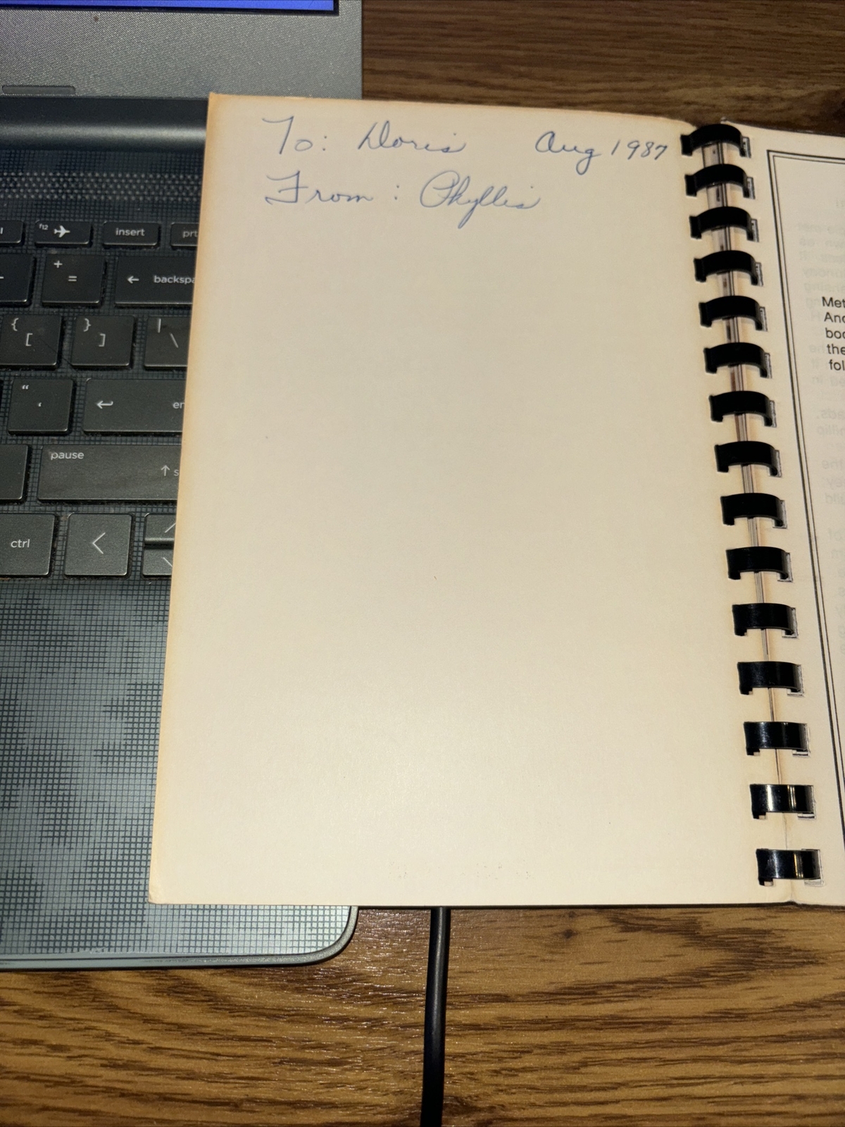 Cherished Recipes Cookbook, 1988 Gunnisonville Church , Lansing MI