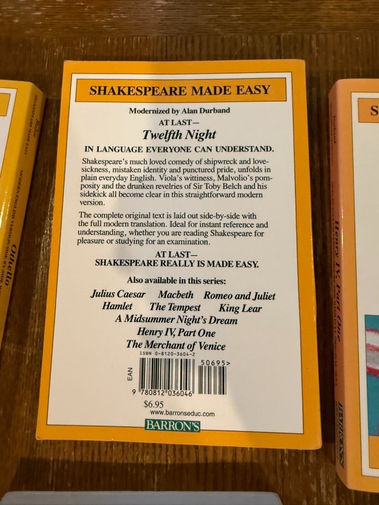 Shakespeare Made Easy Lot of 8 Modern English Paperback KING LEAR MACBETH HAMLET