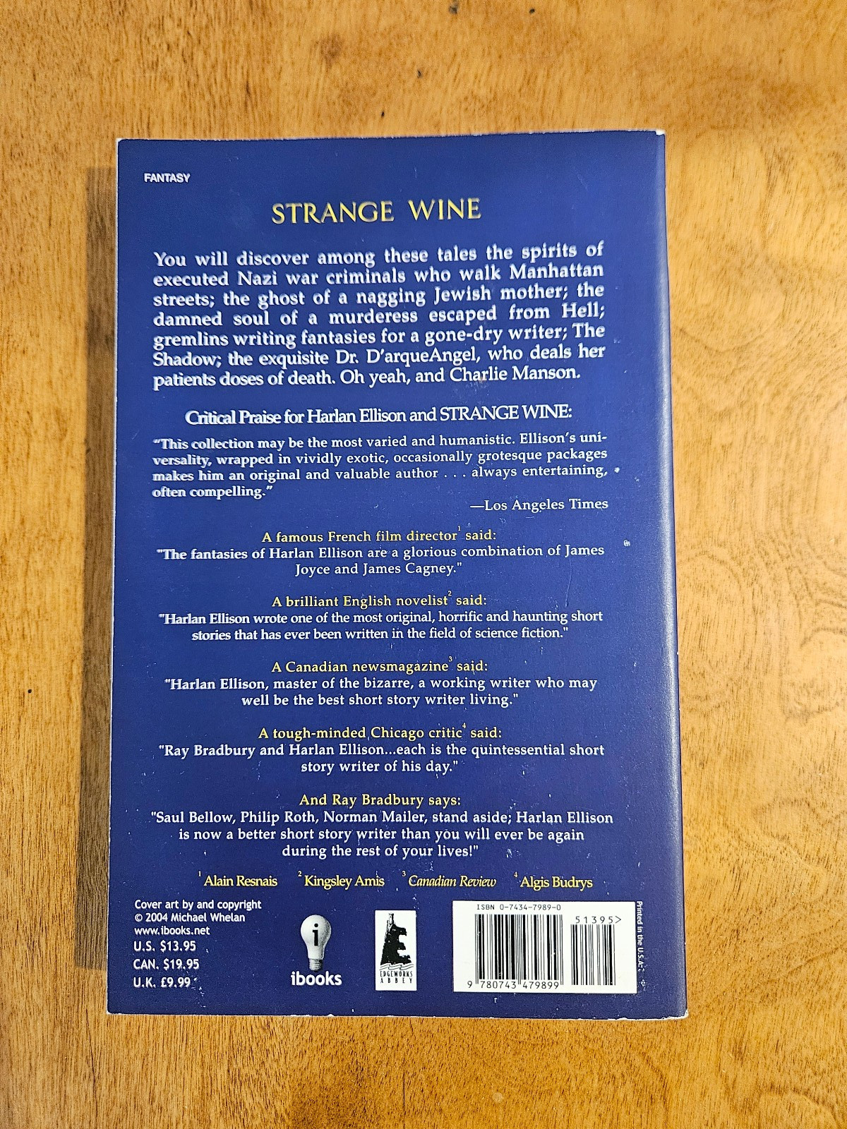 Ellison Paperback Lot – Oblivion, Wonderland, Strange Wine, Stalking Nightmare