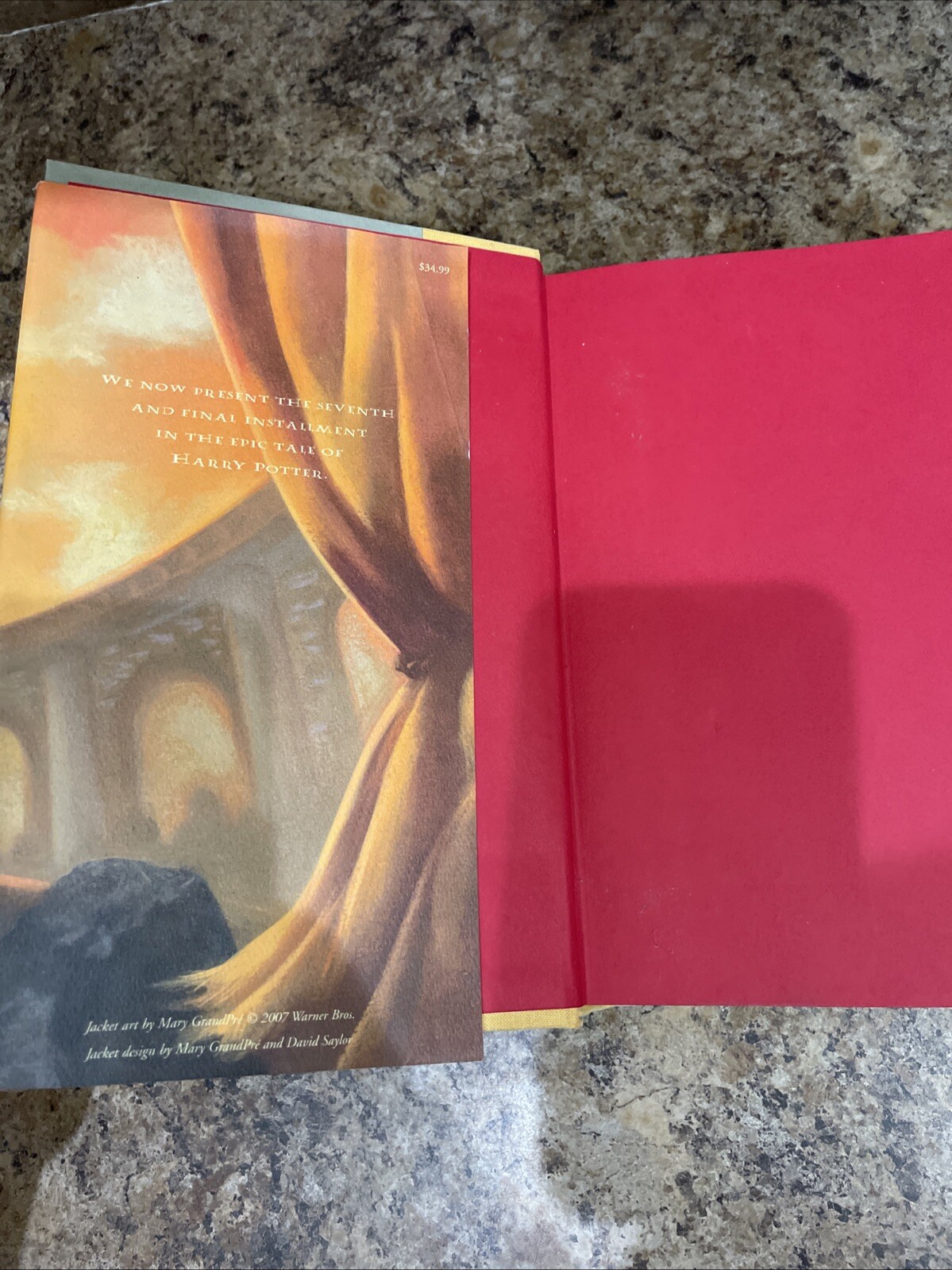 Harry Potter and the Deathly Hallows 2007 First Edition (error print 759 Pages)