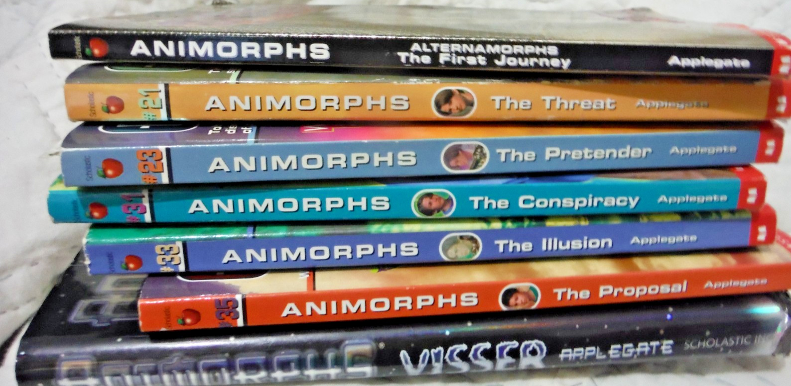 Animorphs Book Lot of 7 Books Vintage HB/PB 1990s Applegate Scholastic