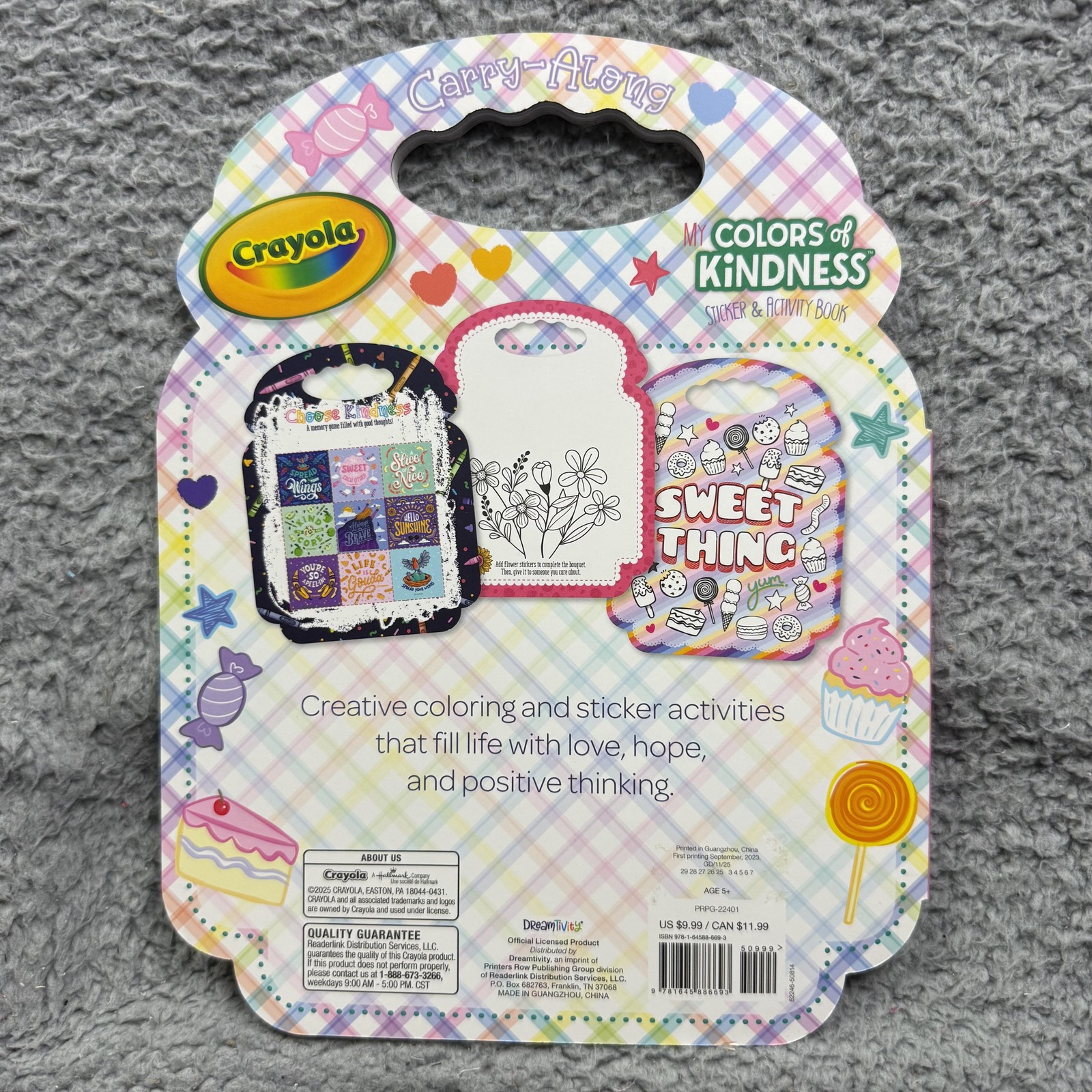 My Colors Of Kindness Sticker & Activity Book Crayola Kids PB Carry-Along Pastel