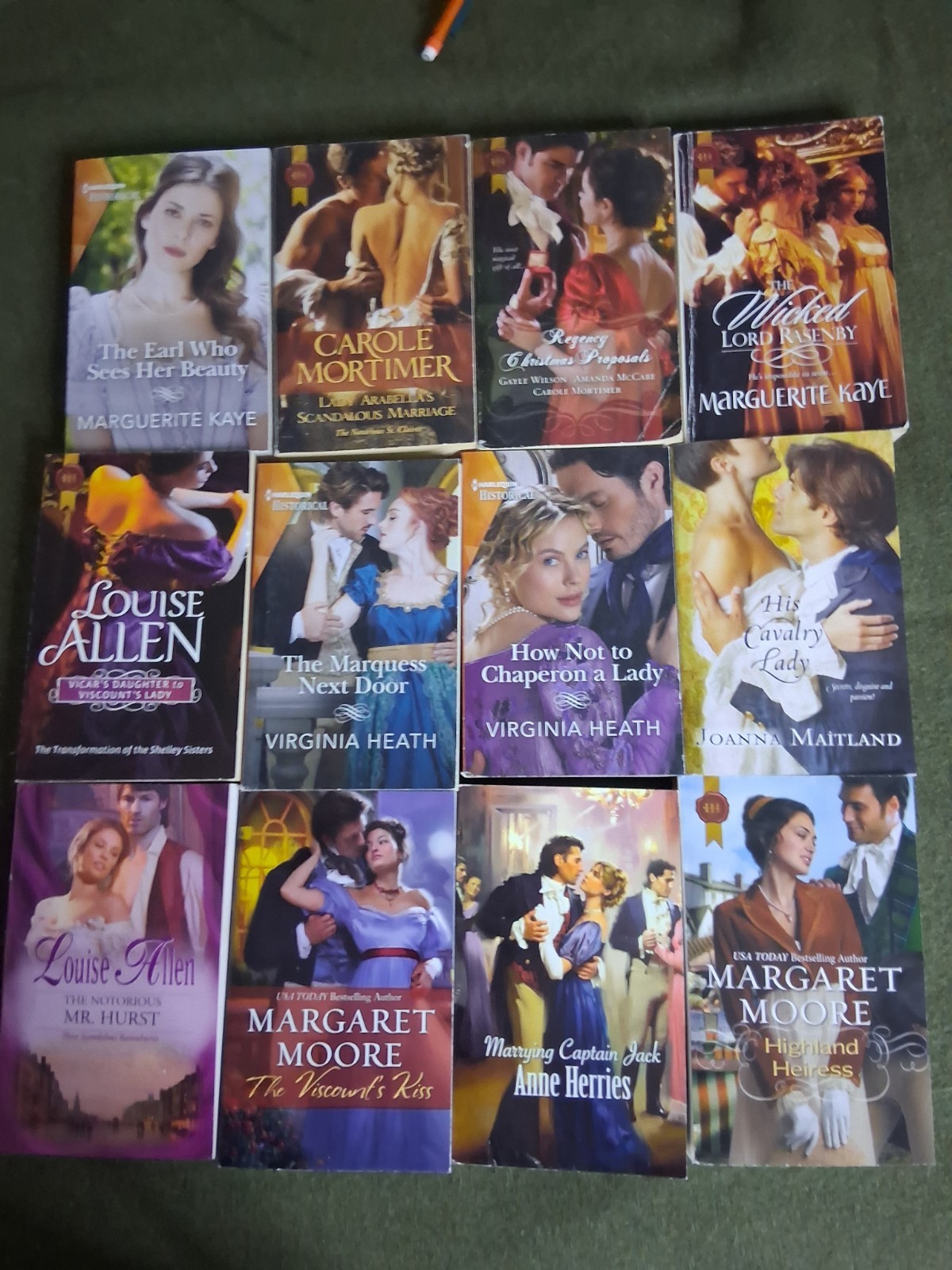 HARLEQUIN Historical Regency Romance Novels-Lot Of 12 Paperbacks