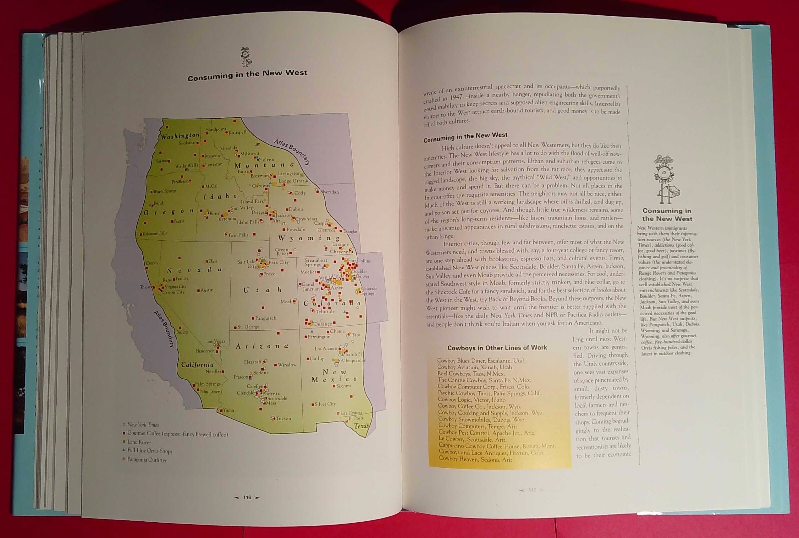 Atlas of the New West, Riebsame, 1997, 1st edition, signed/personalized (A418)