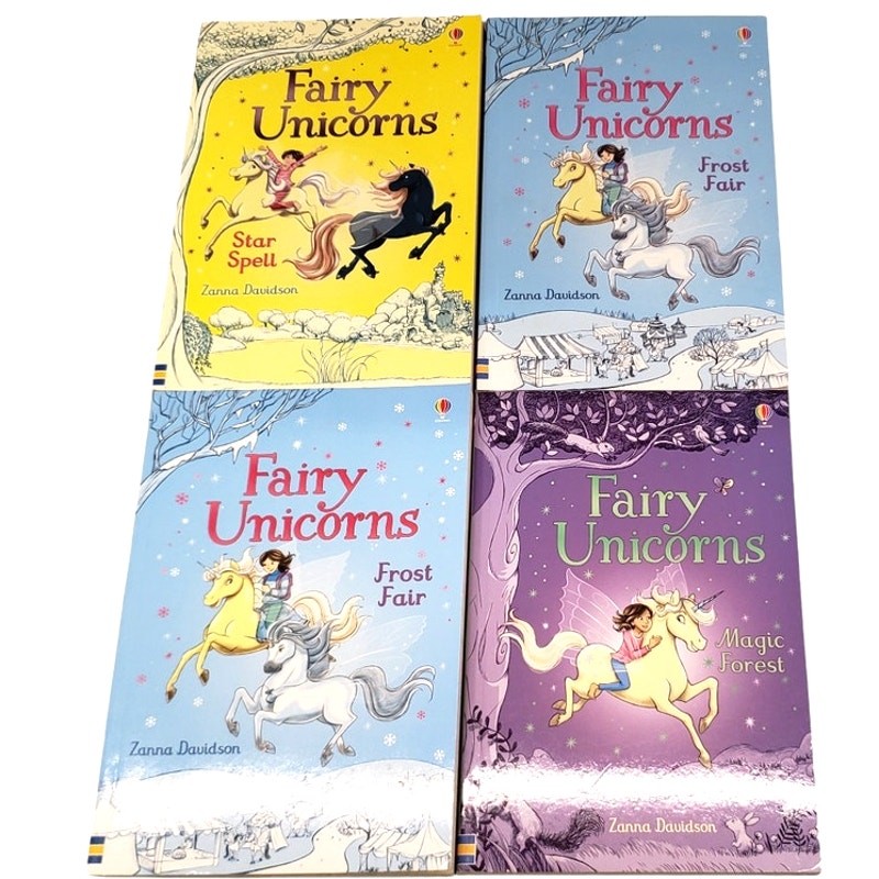 Fairy Unicorns Series Zanna Davidson Lot of 4 Books Used