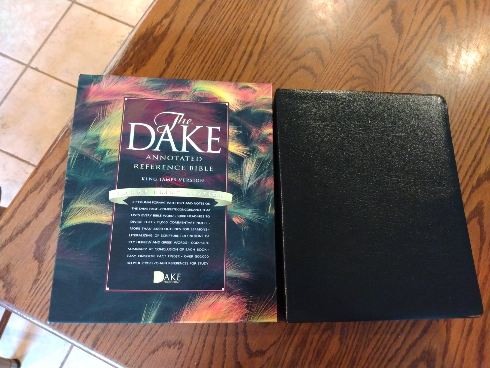 KJV Dake’s Annotated Reference Bible LARGE PRINT Black bonded Leather