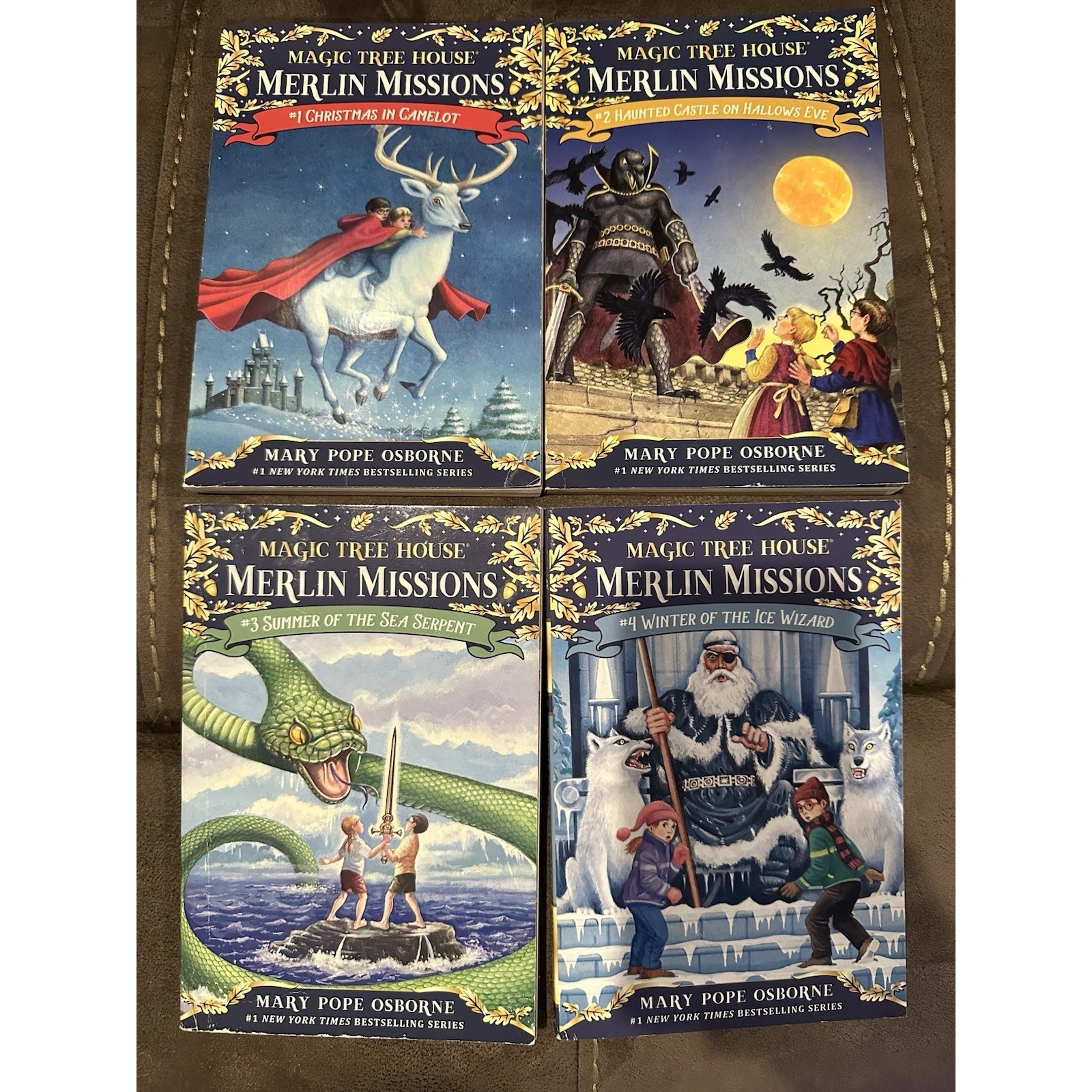 Vintage Magic Tree House Merlin Missions Books 1-4