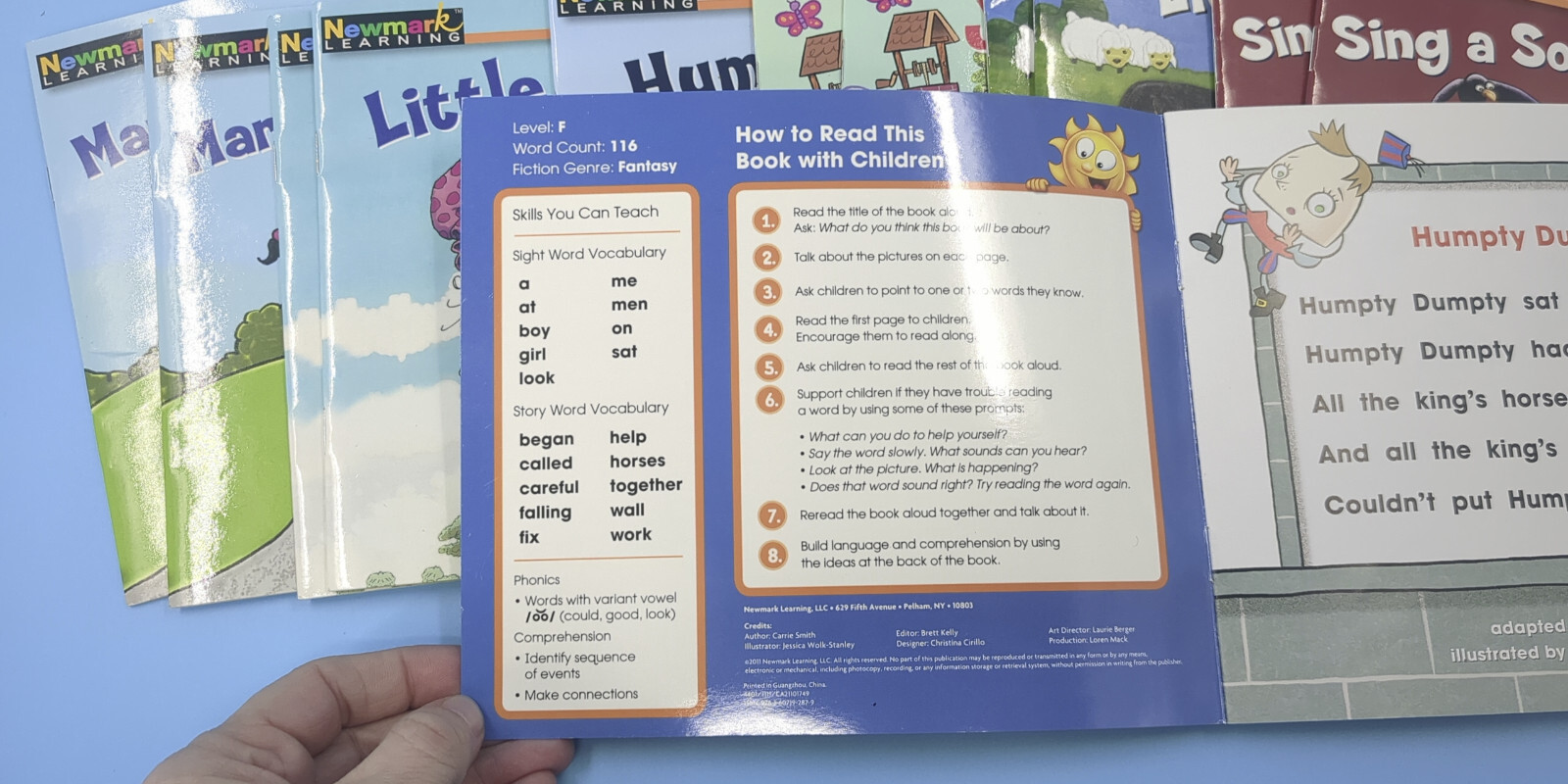Rising Readers K-1 Nursery Rhyme Books Newmark Learning Paperbacks – 22 Books