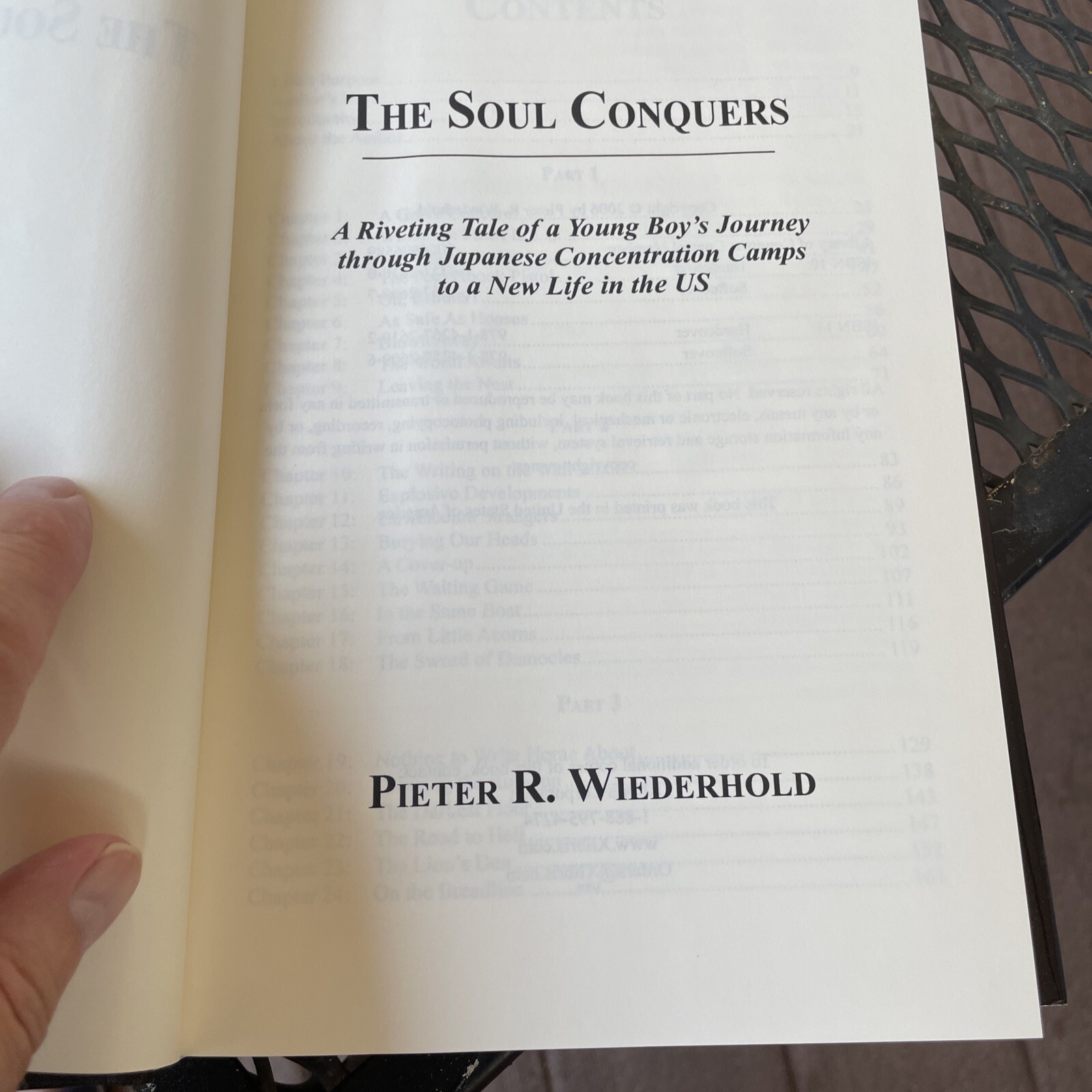 The Soul Conquers by Pieter R Wiederhold: Signed By Author, 2006, Xlibris Corp.