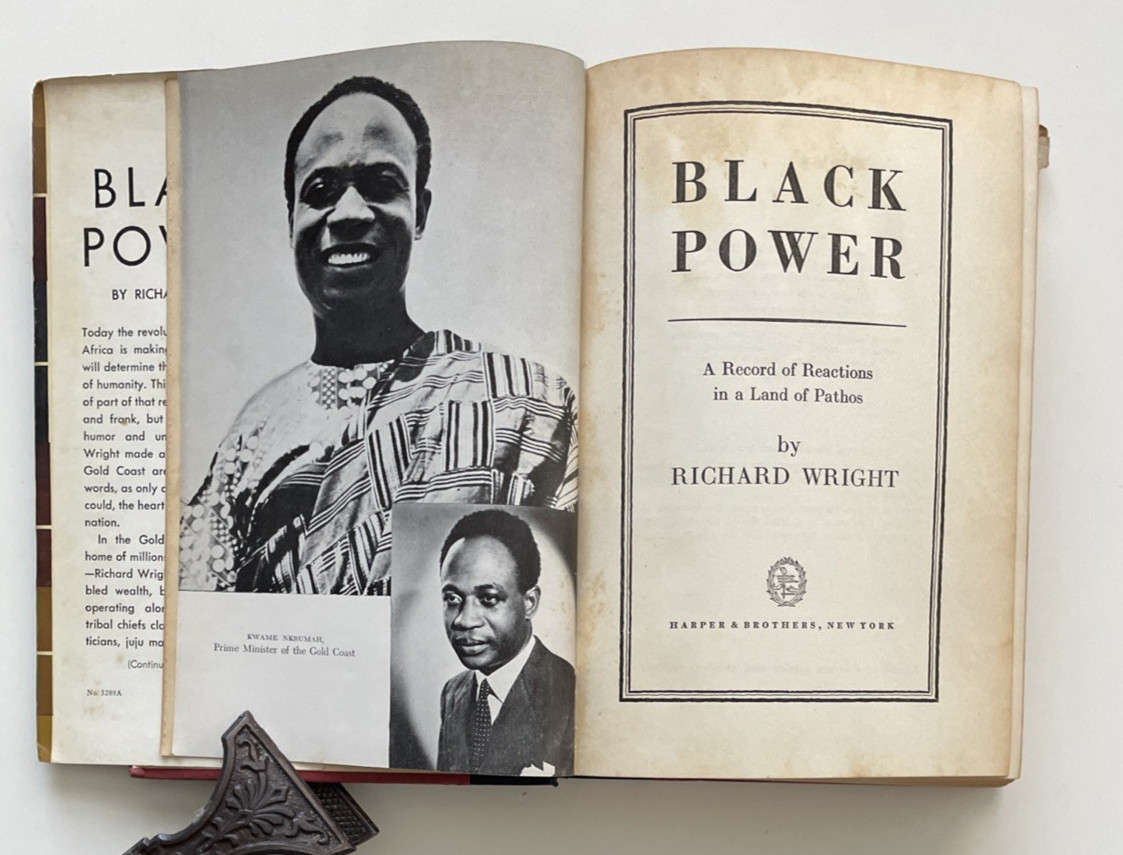 Black Power Richard Wright 1954 First Edition Hardcover Dust Jacket Harper Bros