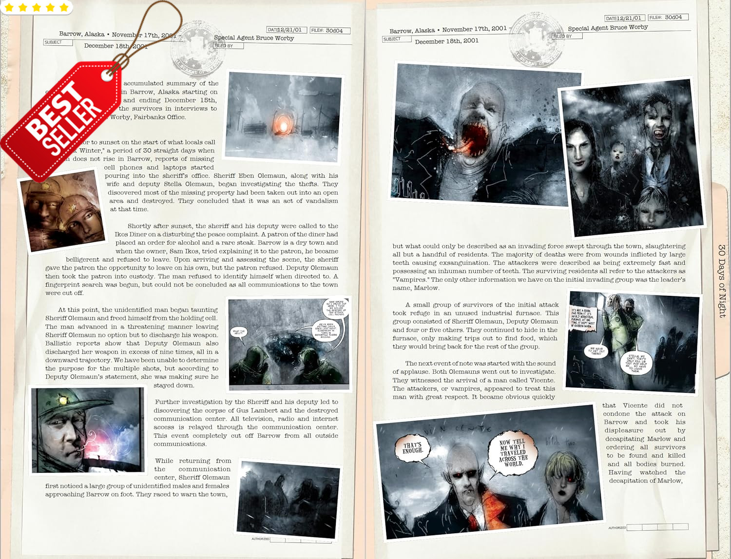 30 Days of Night Deluxe Edition Book One Horror Graphic Novel – US