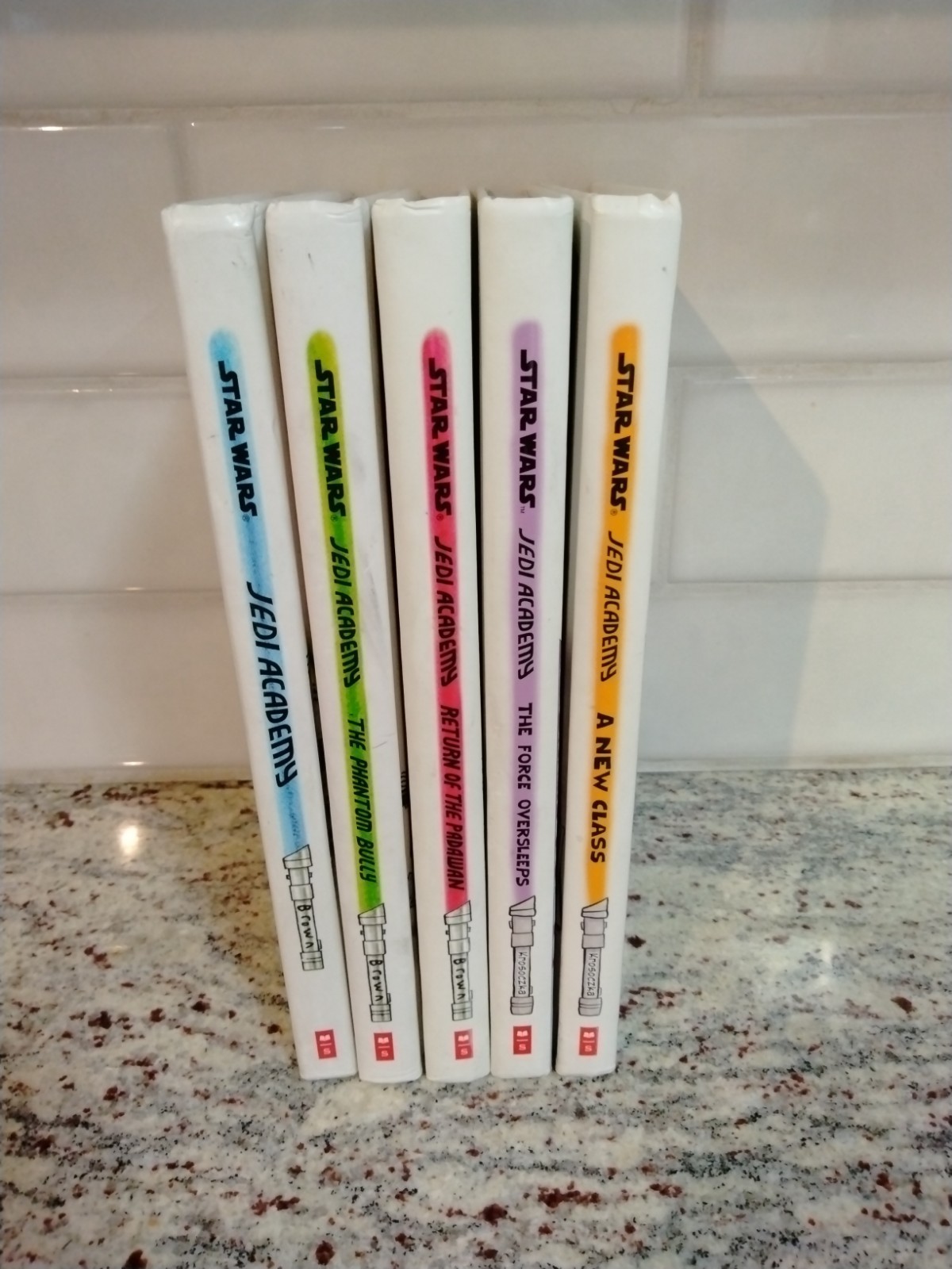 Lot Of 5 Star Wars Jedi Academy Books by Jeffery Brown & Jarrett J. Krosoczka