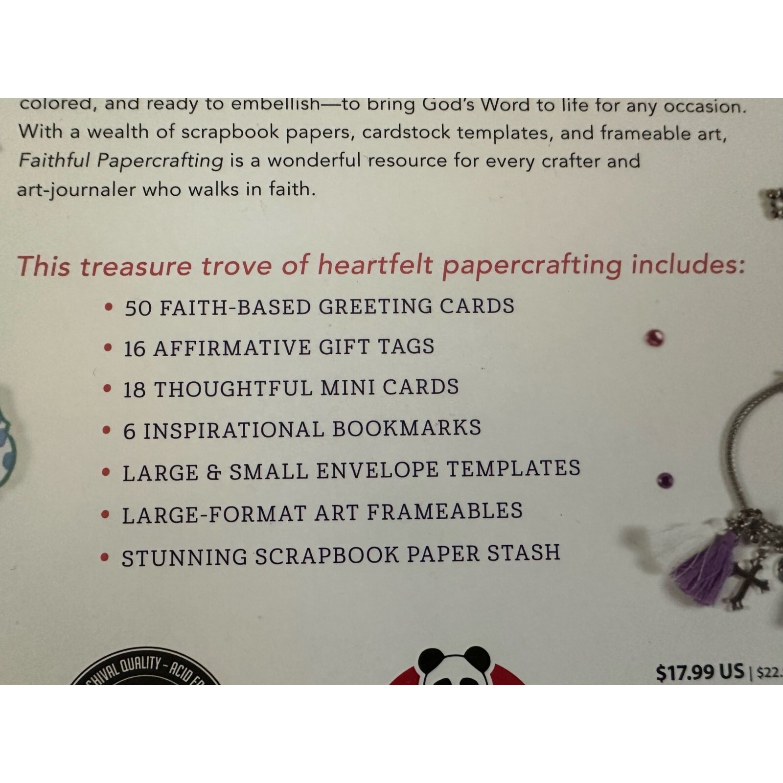 Faithful Papercrafting Notecards Gift Tags, Scrapbook Paper & More 111 Pages NEW