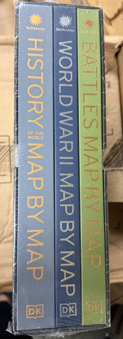 Smithsonian History Map by Map Collection 3-Book Box Set WWII Battles