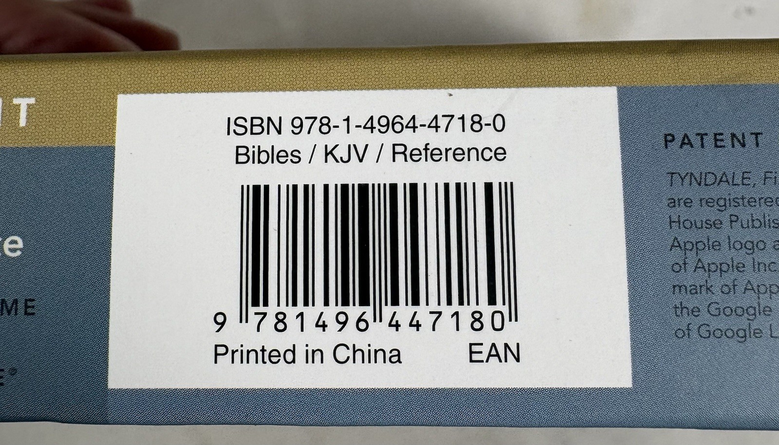 Thinline Reference Large Print KJV Bible Red Letter Filament Enabled Purple