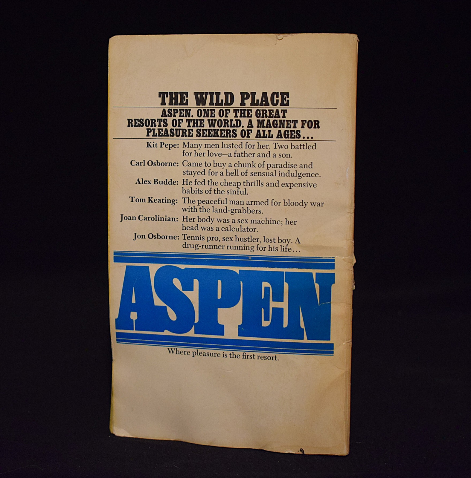 Aspen by Burt Hirschfeld ~ c 1975 ~ Paperback ~ Pages 374